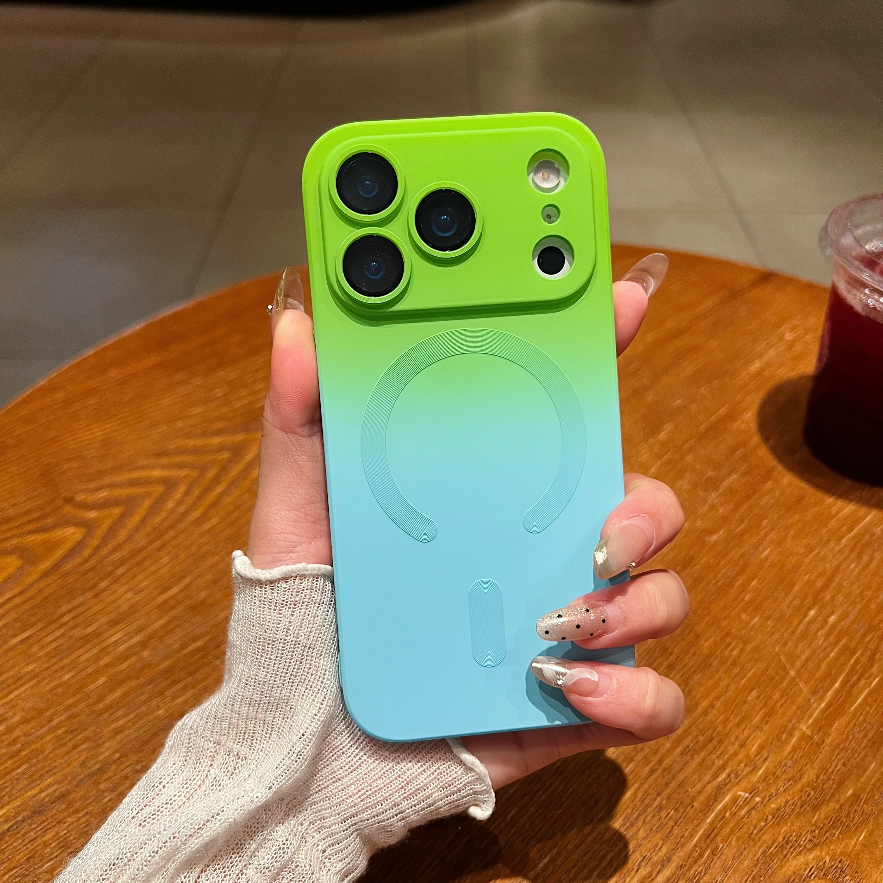 LuxuryKase Gradient Mag-Safe Case | Soft Silicone Shockproof Cover with Camera Protection | Slim Lightweight Design | Smooth Touch & Durable For iPhone - Image 39