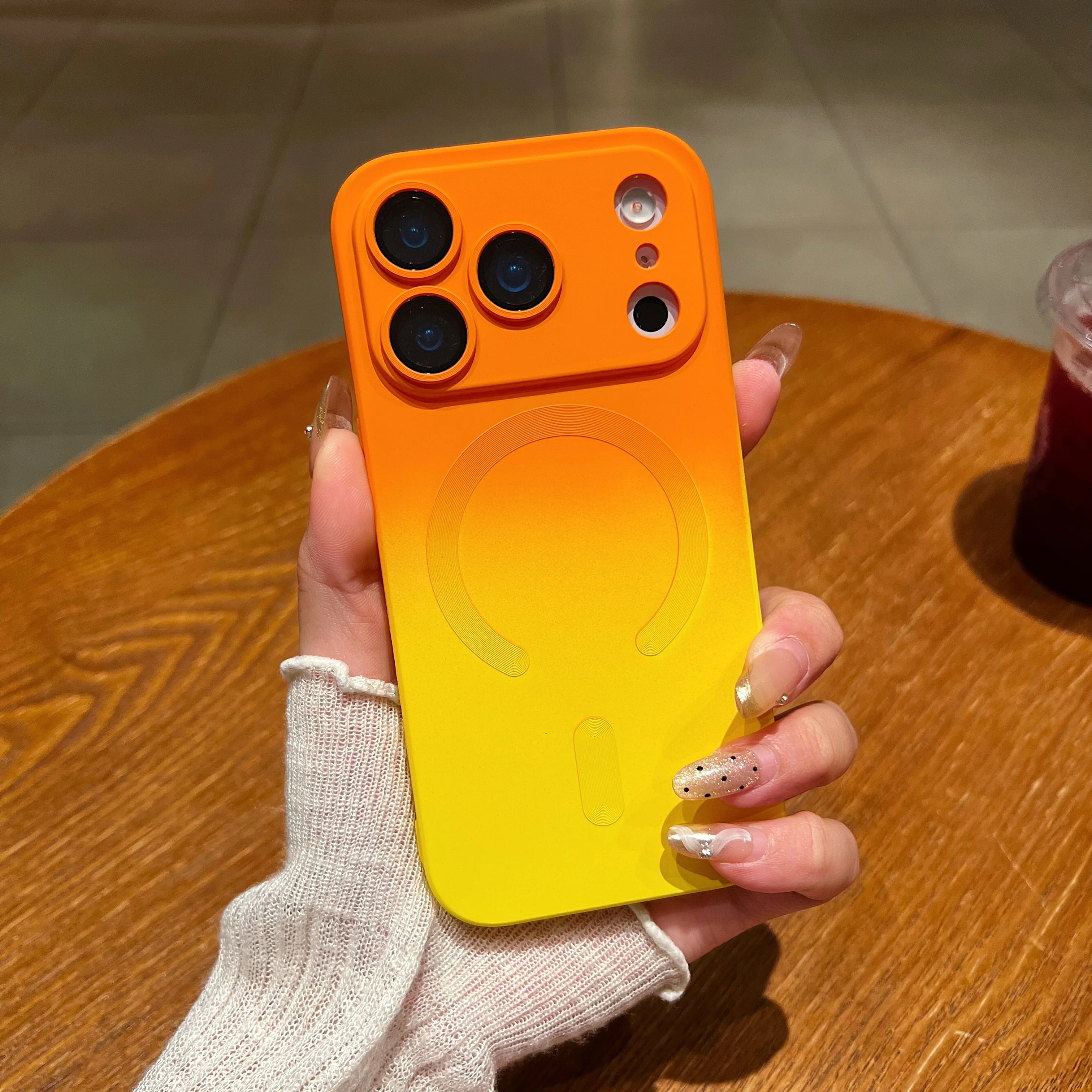 LuxuryKase Gradient Mag-Safe Case | Soft Silicone Shockproof Cover with Camera Protection | Slim Lightweight Design | Smooth Touch & Durable For iPhone - Image 41