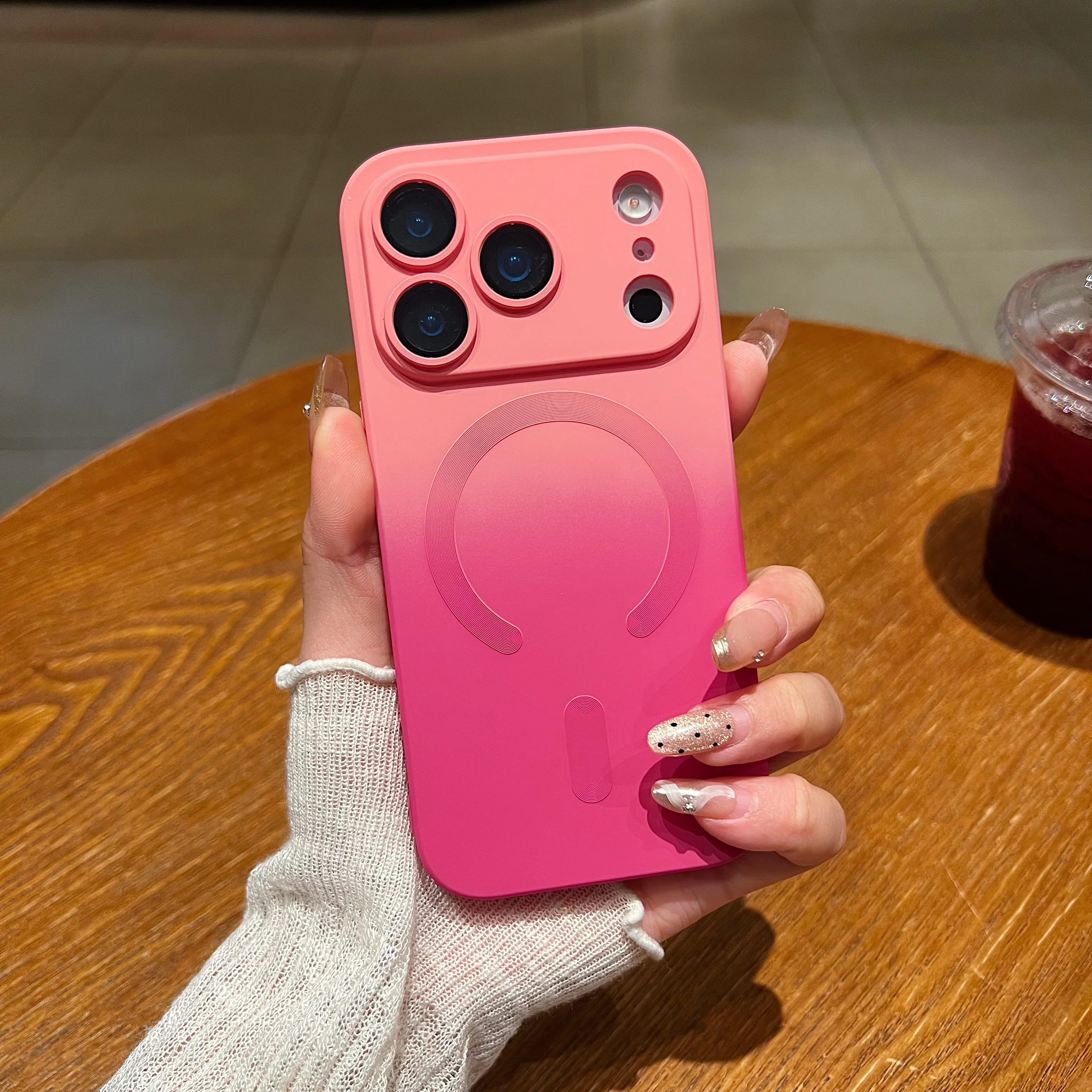 LuxuryKase Gradient Mag-Safe Case | Soft Silicone Shockproof Cover with Camera Protection | Slim Lightweight Design | Smooth Touch & Durable For iPhone - Image 42