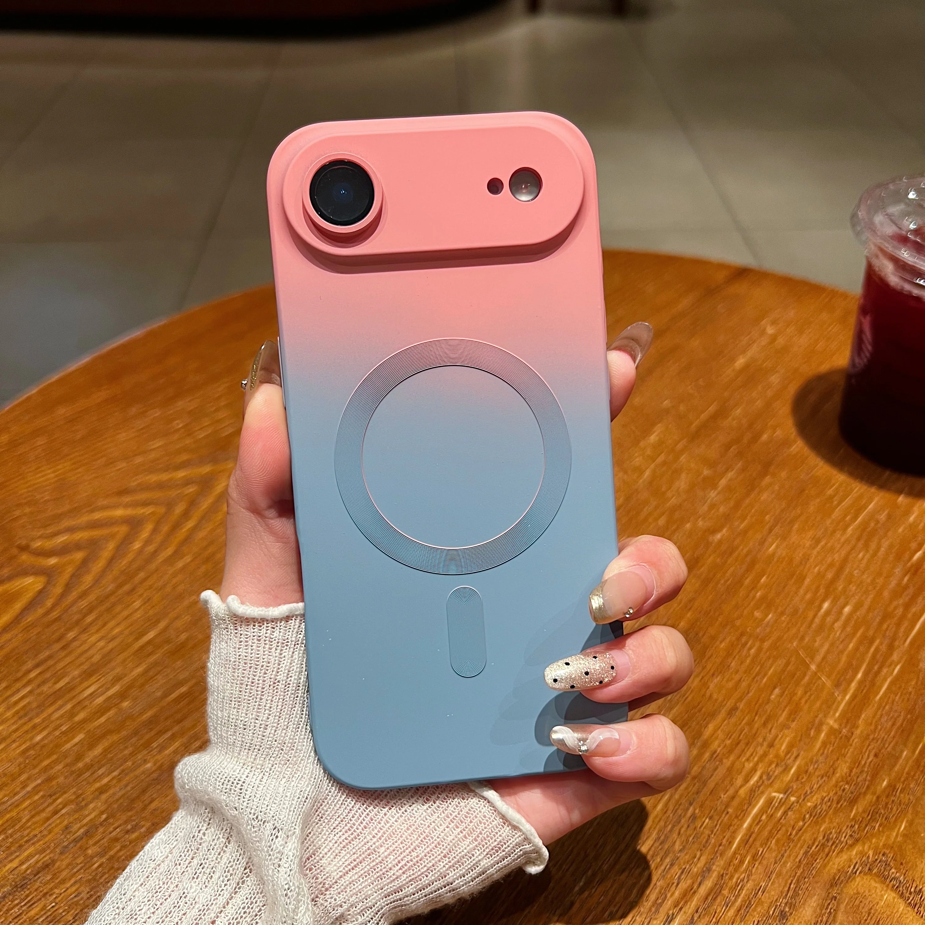 LuxuryKase Gradient Mag-Safe Case | Soft Silicone Shockproof Cover with Camera Protection | Slim Lightweight Design | Smooth Touch & Durable For iPhone - Image 44