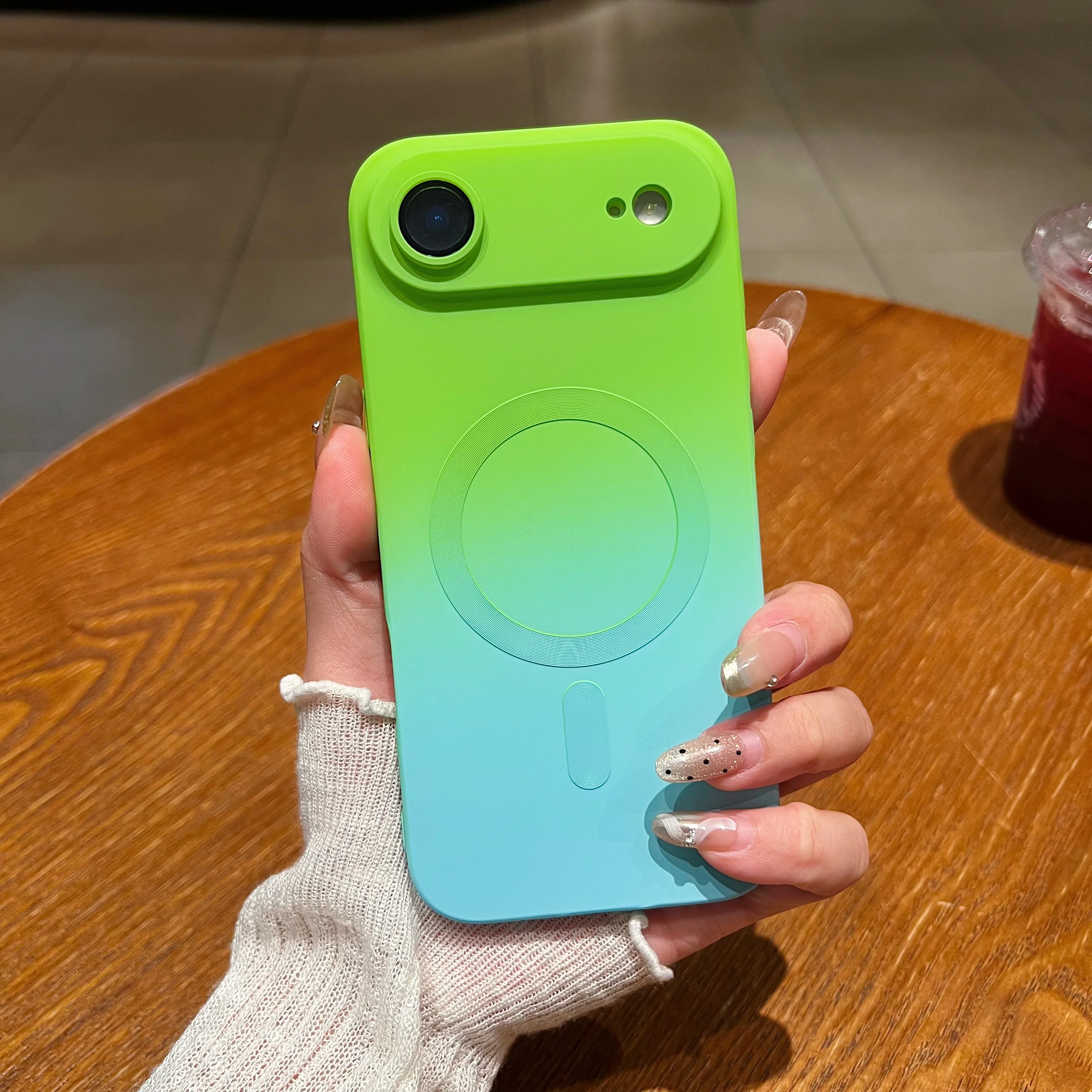 LuxuryKase Gradient Mag-Safe Case | Soft Silicone Shockproof Cover with Camera Protection | Slim Lightweight Design | Smooth Touch & Durable For iPhone - Image 45