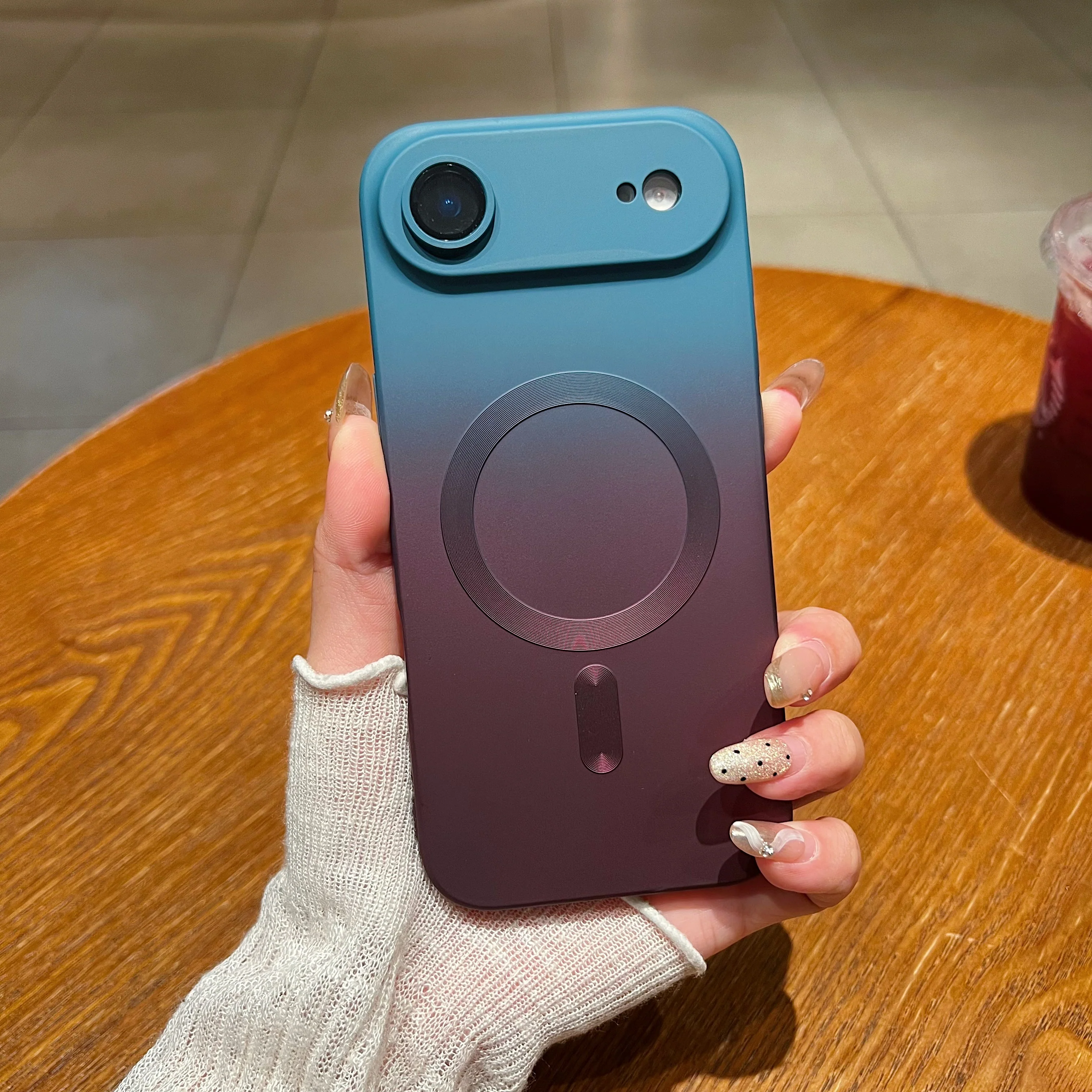 LuxuryKase Gradient Mag-Safe Case | Soft Silicone Shockproof Cover with Camera Protection | Slim Lightweight Design | Smooth Touch & Durable For iPhone - Image 46