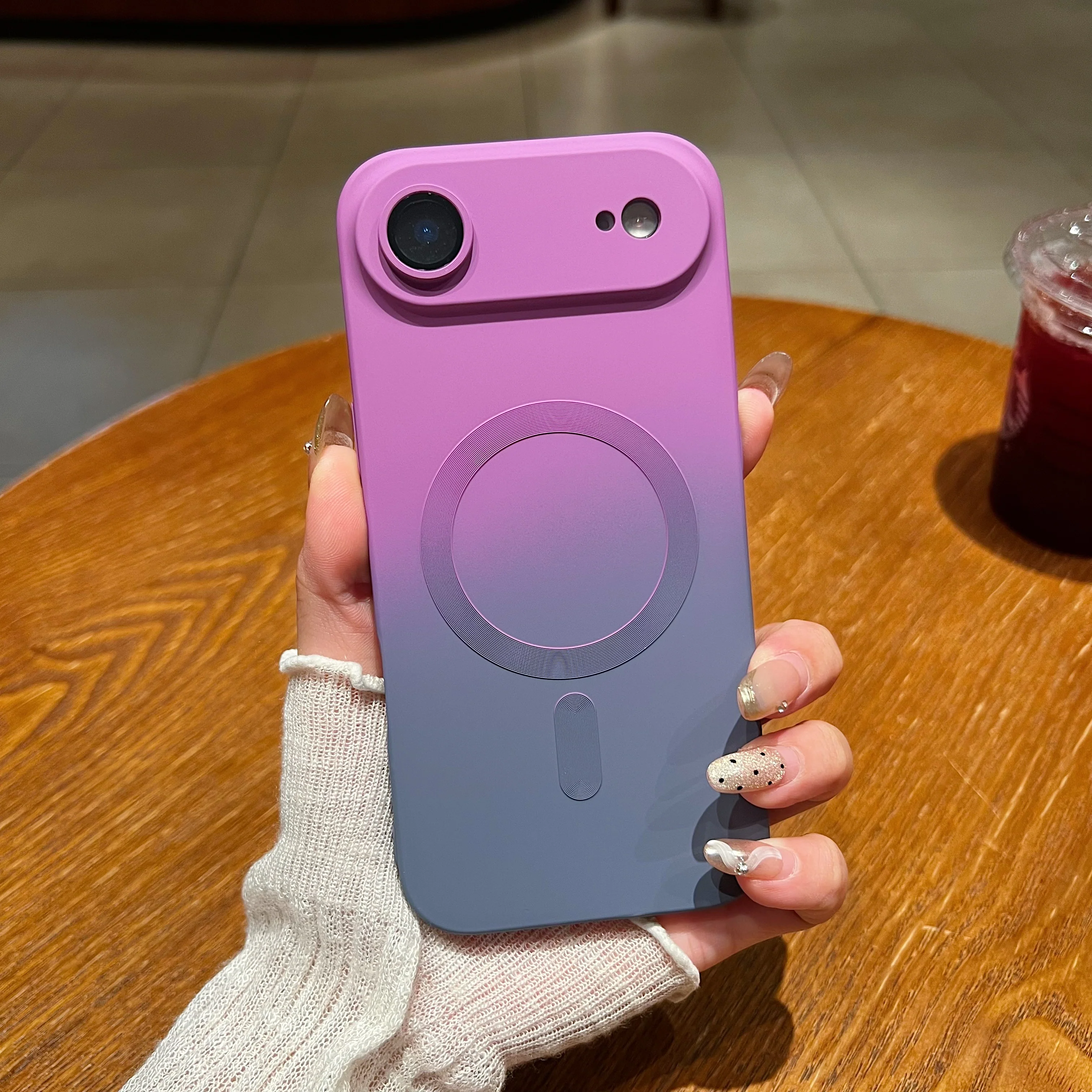 LuxuryKase Gradient Mag-Safe Case | Soft Silicone Shockproof Cover with Camera Protection | Slim Lightweight Design | Smooth Touch & Durable For iPhone - Image 49