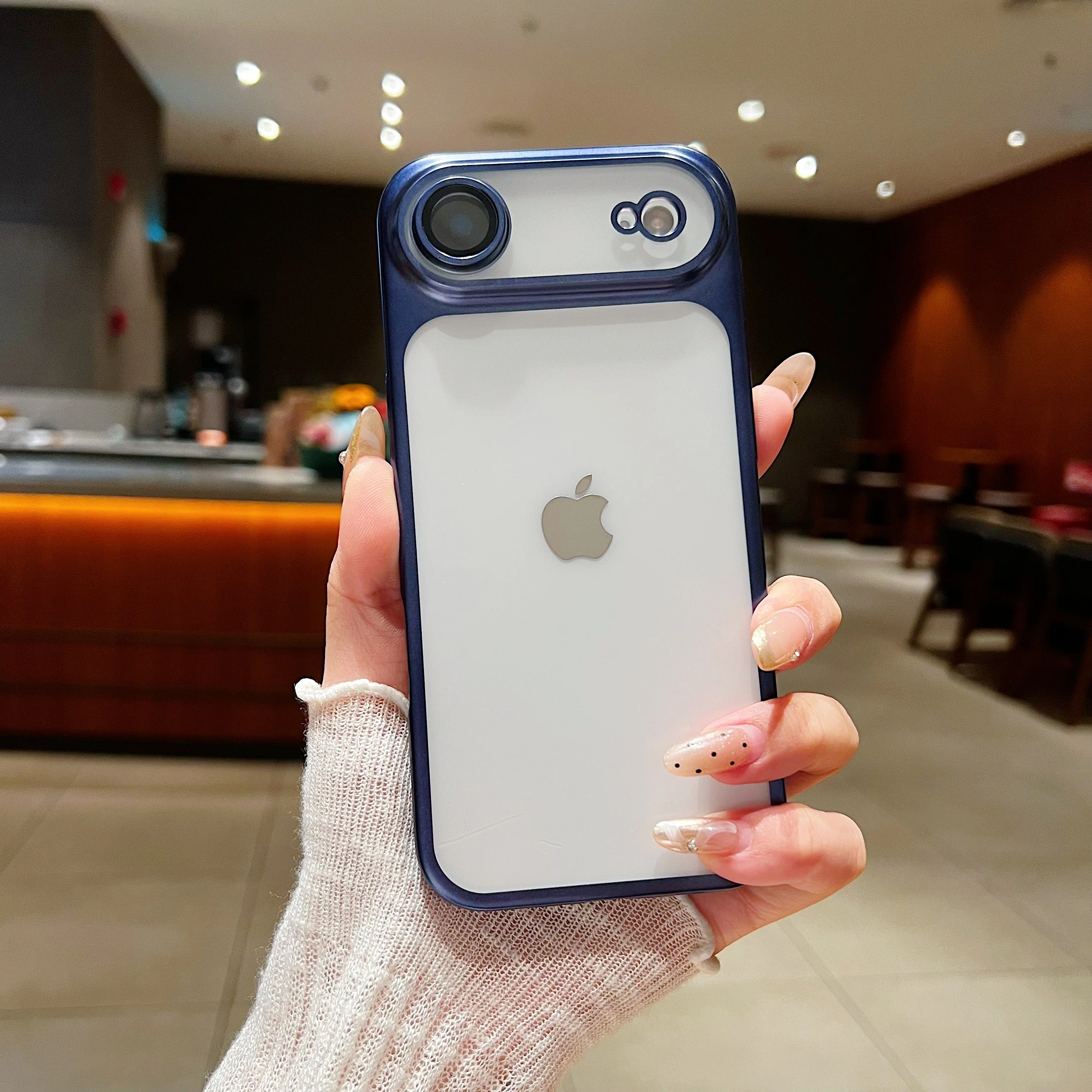 LuxuryKase Hybrid Frosted Clear Case | Matte Hard Back Cover | Metallic Frame | Shockproof Slim Design | Anti-Fingerprint | In-Built Camera Lens Protection For iPhone - Image 19