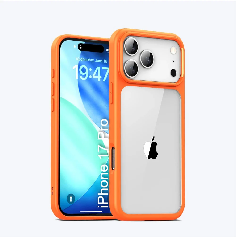 LuxuryKase Hybrid Transparent Shockproof Case | Reinforced Airbag Corners | Soft TPU Frame | Clear Hard PC Back | Anti-Yellowing | Slim Bumper Cover For iPhone - Image 17