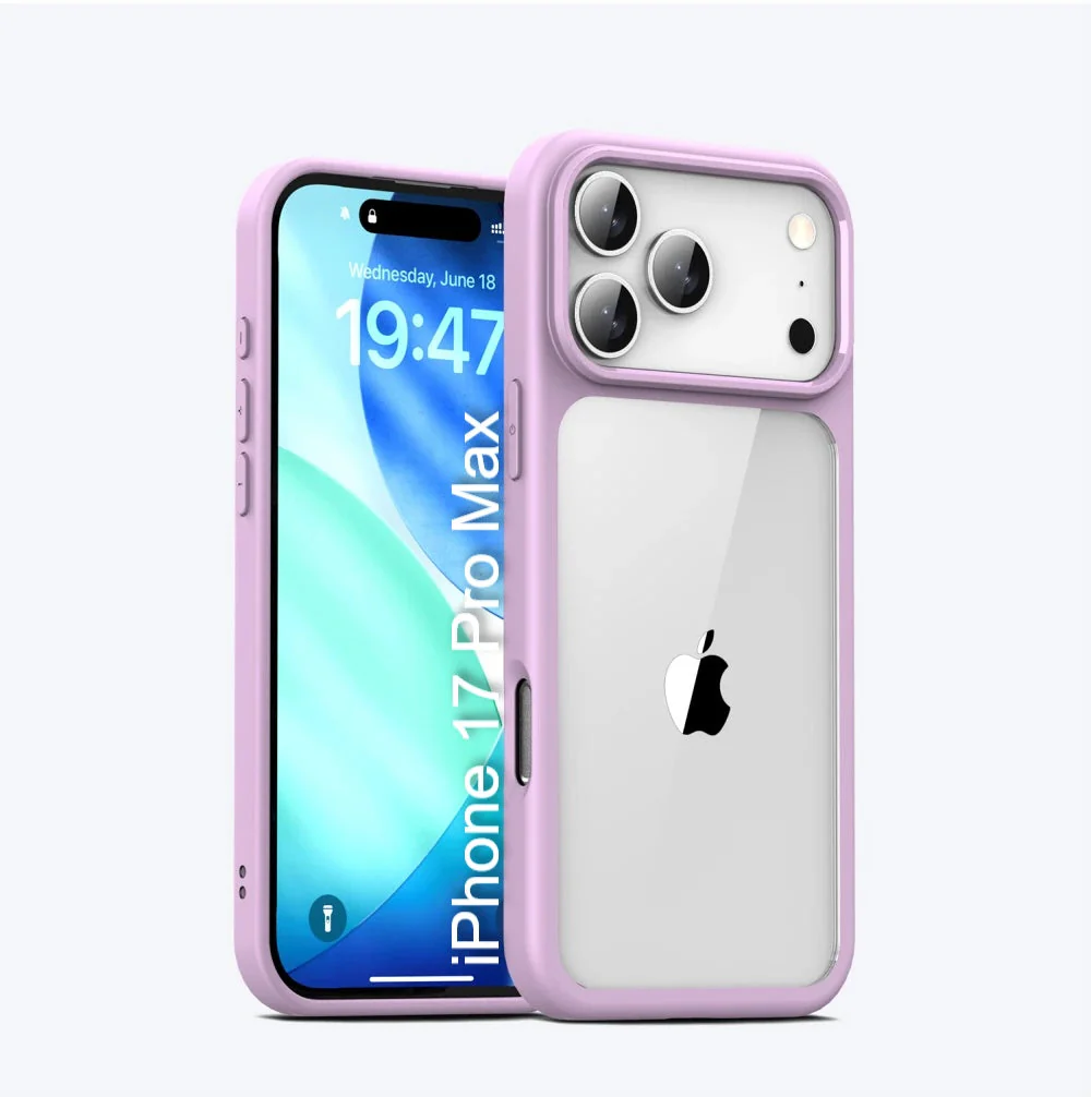 LuxuryKase Hybrid Transparent Shockproof Case | Reinforced Airbag Corners | Soft TPU Frame | Clear Hard PC Back | Anti-Yellowing | Slim Bumper Cover For iPhone - Image 24
