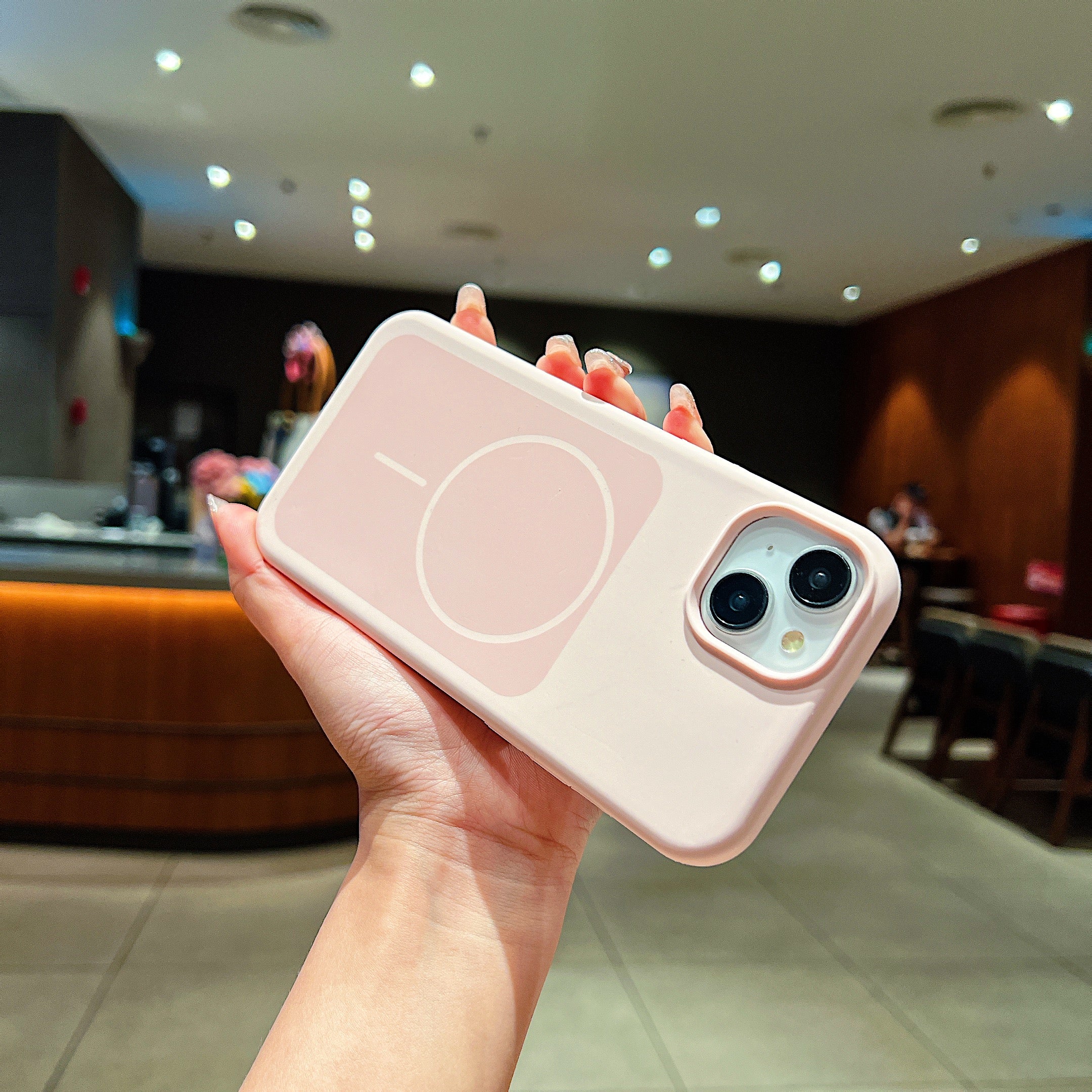 LuxuryKase Liquid Silicone Case | Dual Tone Colour Matte Finish | MagSafe Compatible | Microfiber Lining Inside | ShockProof & Raised Camera Protection For iPhone - Image 14
