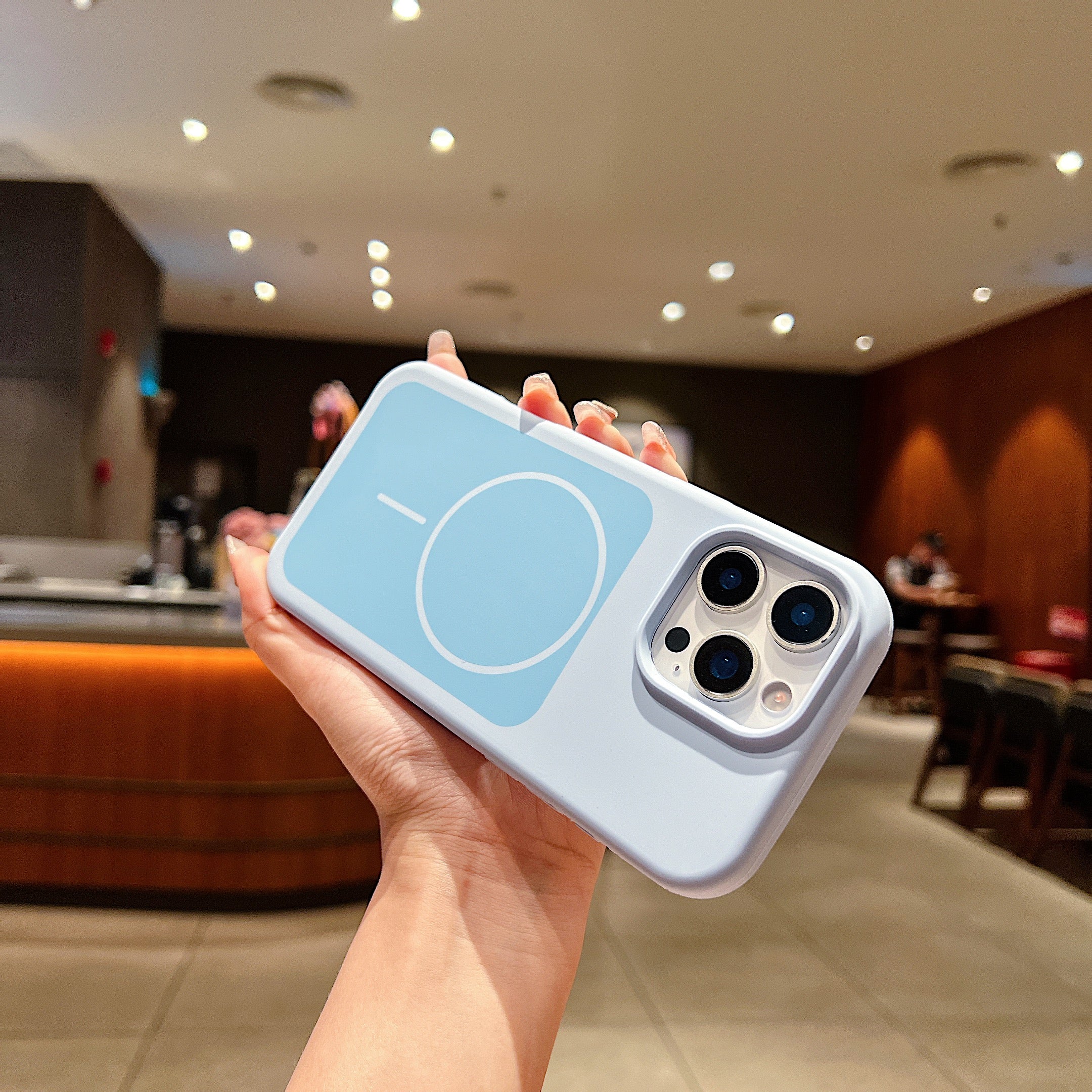 LuxuryKase Liquid Silicone Case | Dual Tone Colour Matte Finish | MagSafe Compatible | Microfiber Lining Inside | ShockProof & Raised Camera Protection For iPhone - Image 16