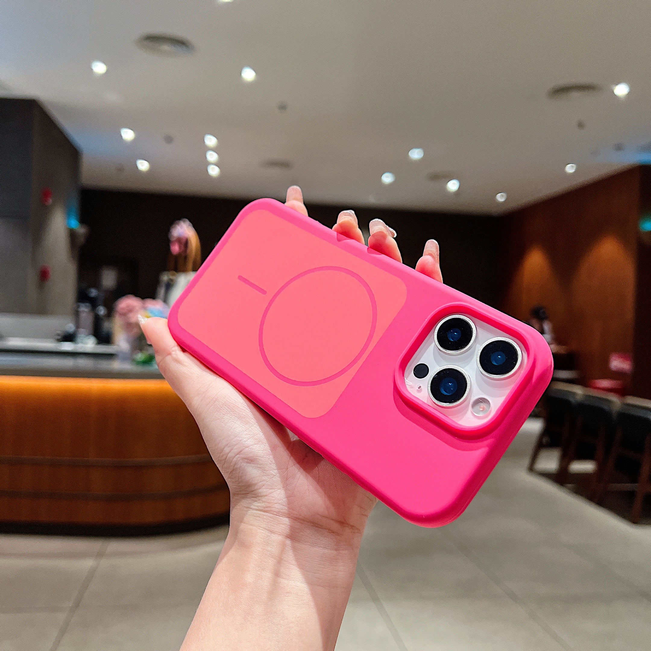 LuxuryKase Liquid Silicone Case | Dual Tone Colour Matte Finish | MagSafe Compatible | Microfiber Lining Inside | ShockProof & Raised Camera Protection For iPhone - Image 19