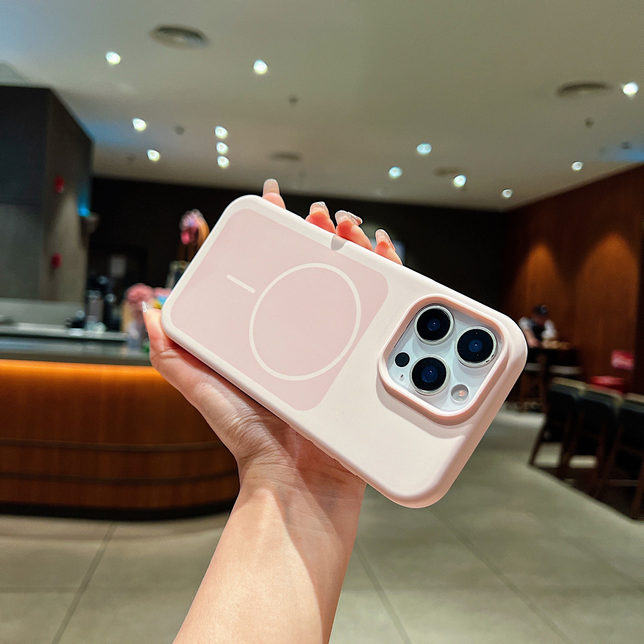 LuxuryKase Liquid Silicone Case | Dual Tone Colour Matte Finish | MagSafe Compatible | Microfiber Lining Inside | ShockProof & Raised Camera Protection For iPhone - Image 20