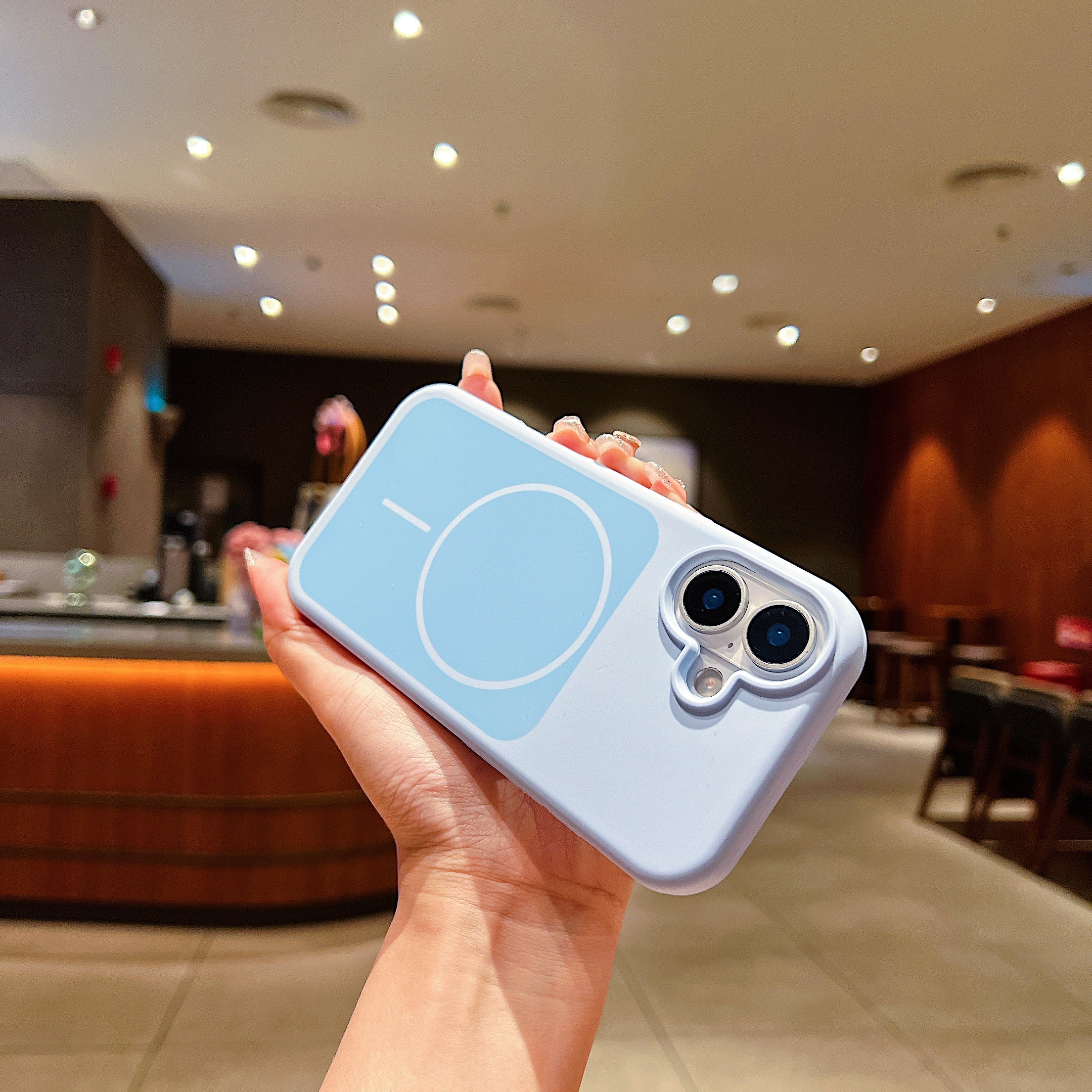 LuxuryKase Liquid Silicone Case | Dual Tone Colour Matte Finish | MagSafe Compatible | Microfiber Lining Inside | ShockProof & Raised Camera Protection For iPhone - Image 22