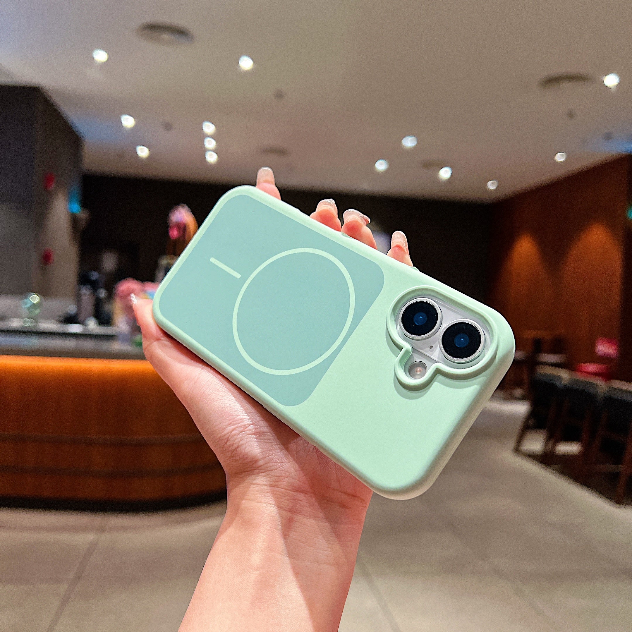 LuxuryKase Liquid Silicone Case | Dual Tone Colour Matte Finish | MagSafe Compatible | Microfiber Lining Inside | ShockProof & Raised Camera Protection For iPhone - Image 23