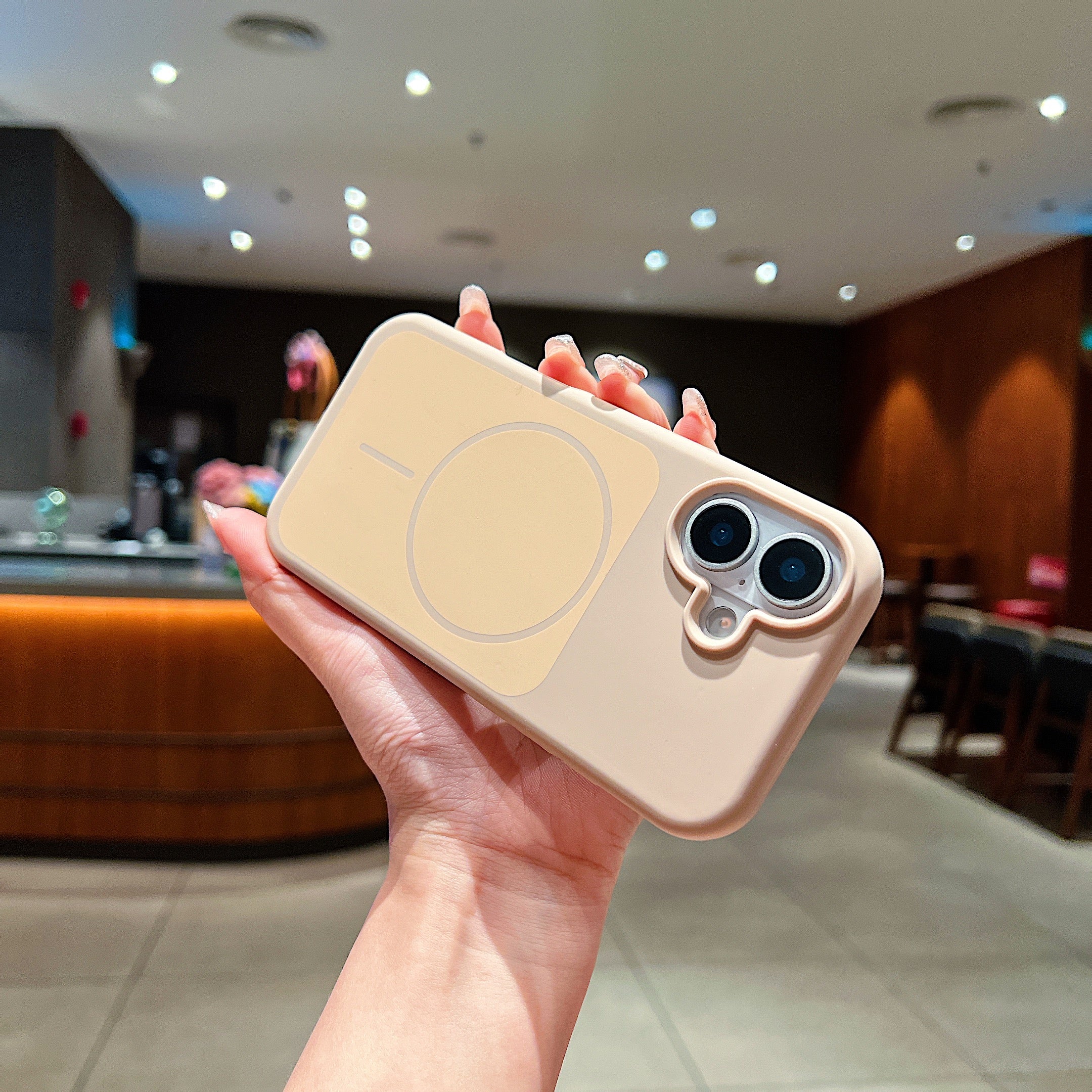 LuxuryKase Liquid Silicone Case | Dual Tone Colour Matte Finish | MagSafe Compatible | Microfiber Lining Inside | ShockProof & Raised Camera Protection For iPhone - Image 24