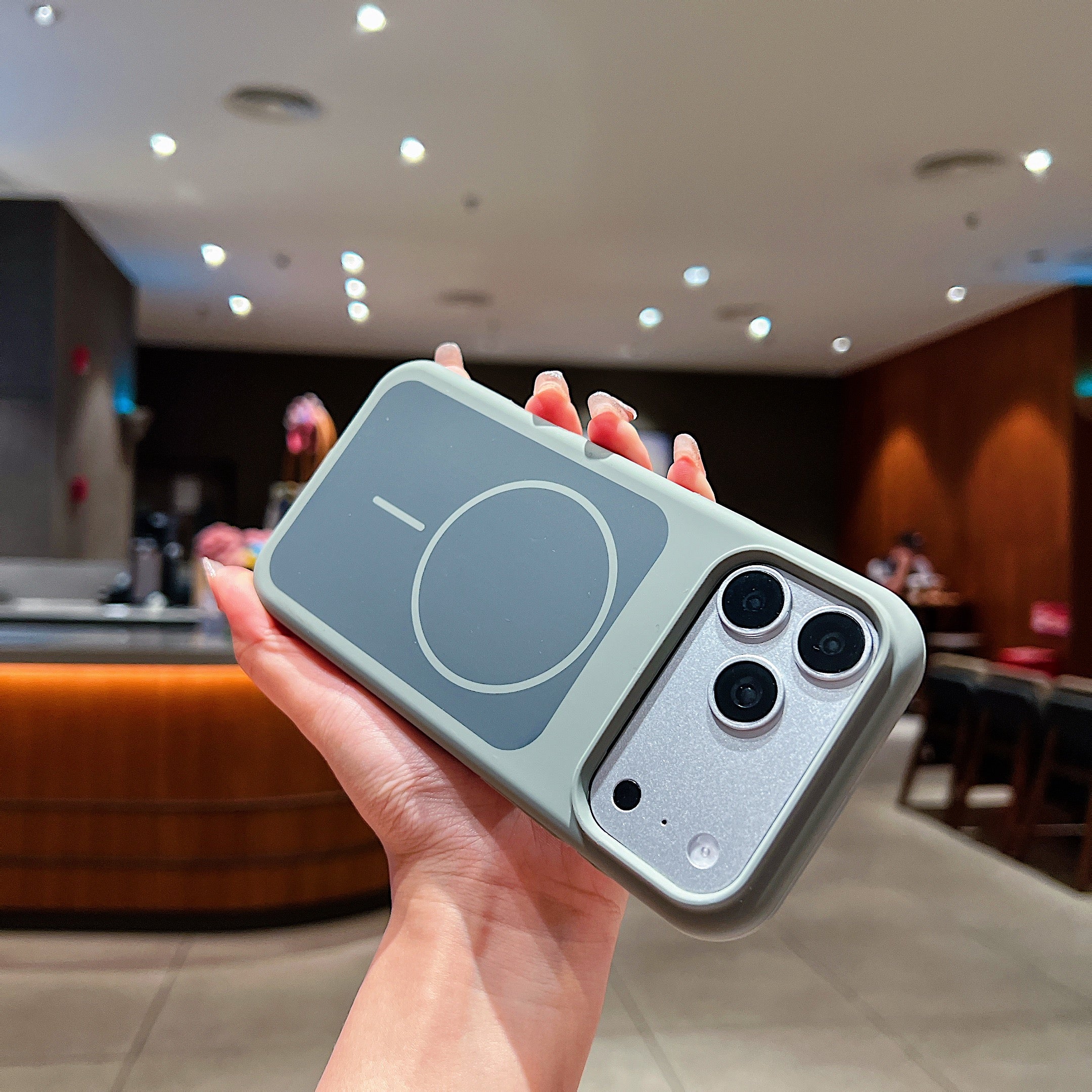 LuxuryKase Liquid Silicone Case | Dual Tone Colour Matte Finish | MagSafe Compatible | Microfiber Lining Inside | ShockProof & Raised Camera Protection For iPhone - Image 27