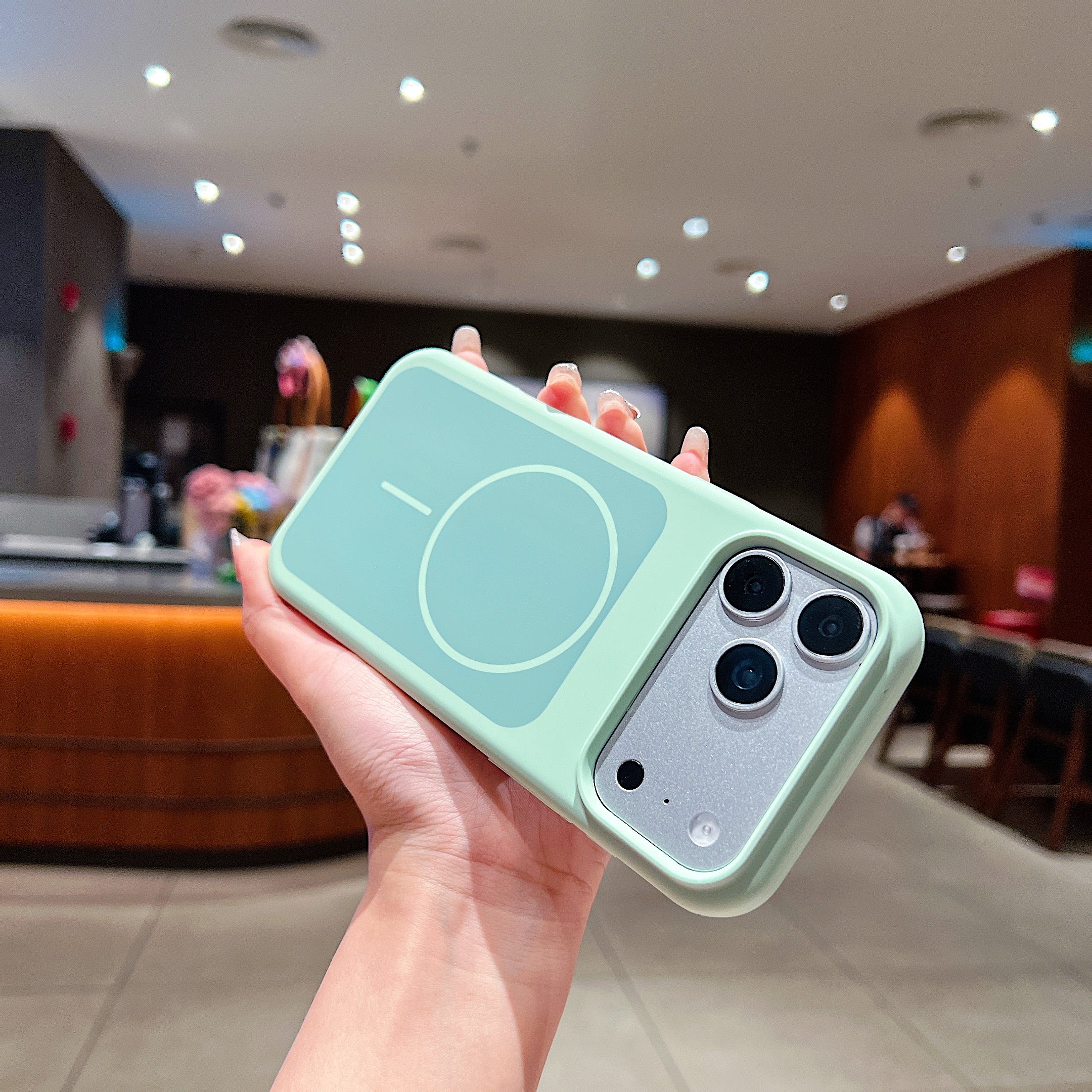 LuxuryKase Liquid Silicone Case | Dual Tone Colour Matte Finish | MagSafe Compatible | Microfiber Lining Inside | ShockProof & Raised Camera Protection For iPhone - Image 29