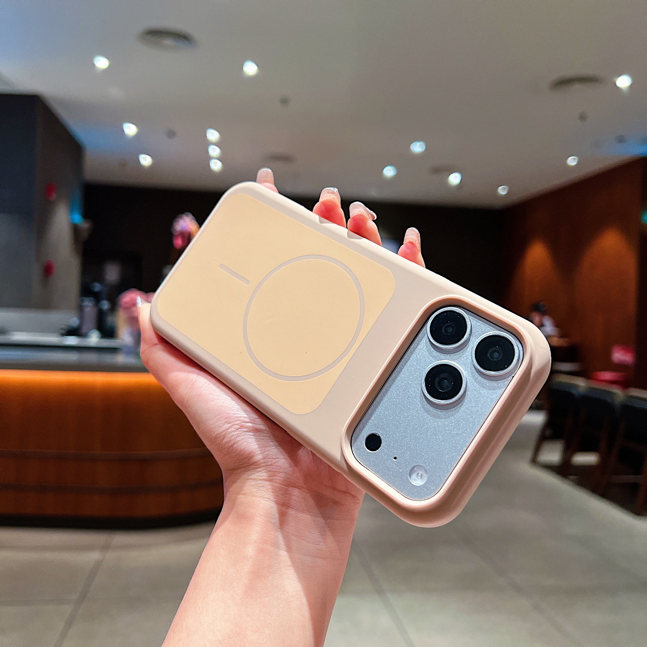 LuxuryKase Liquid Silicone Case | Dual Tone Colour Matte Finish | MagSafe Compatible | Microfiber Lining Inside | ShockProof & Raised Camera Protection For iPhone - Image 30