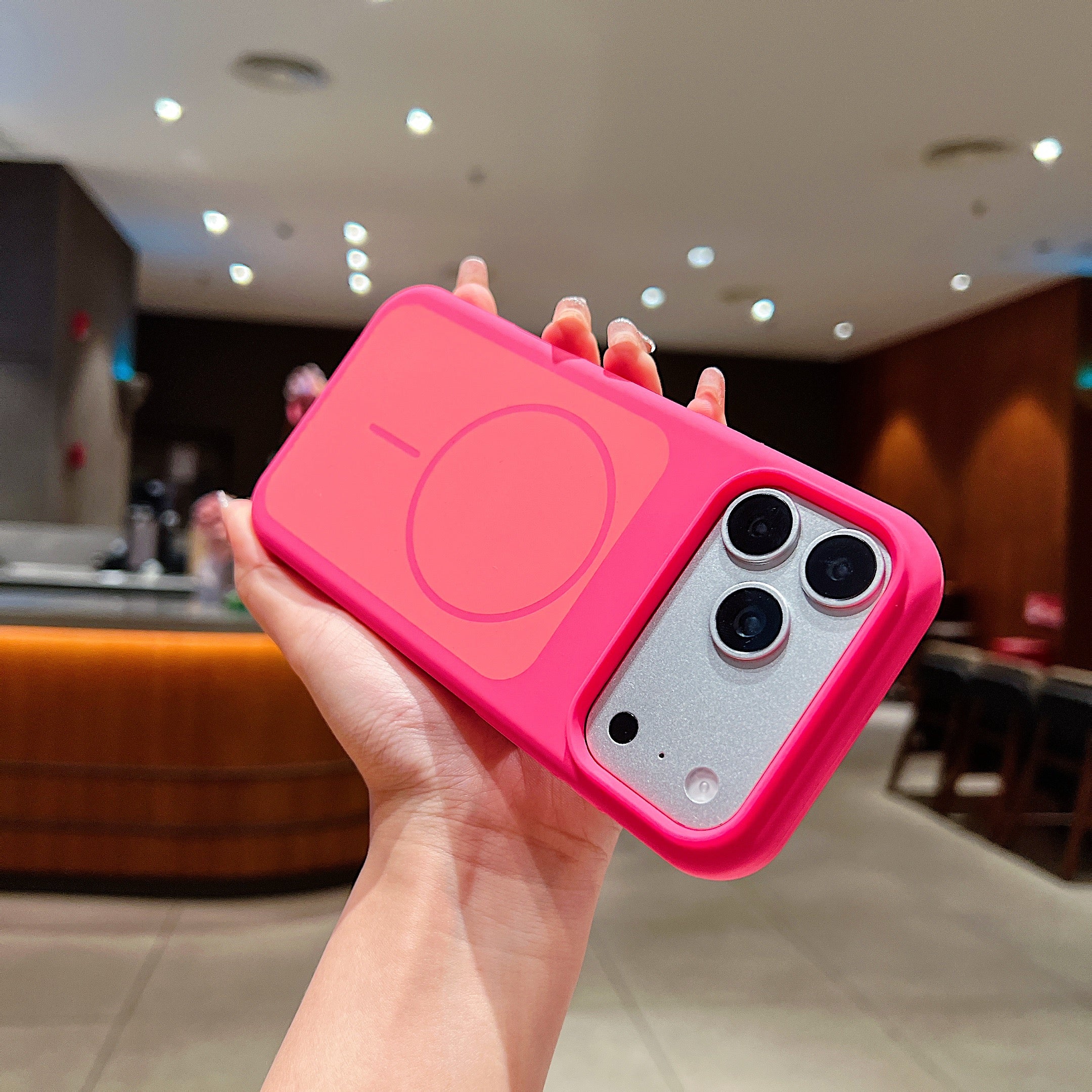 LuxuryKase Liquid Silicone Case | Dual Tone Colour Matte Finish | MagSafe Compatible | Microfiber Lining Inside | ShockProof & Raised Camera Protection For iPhone - Image 32