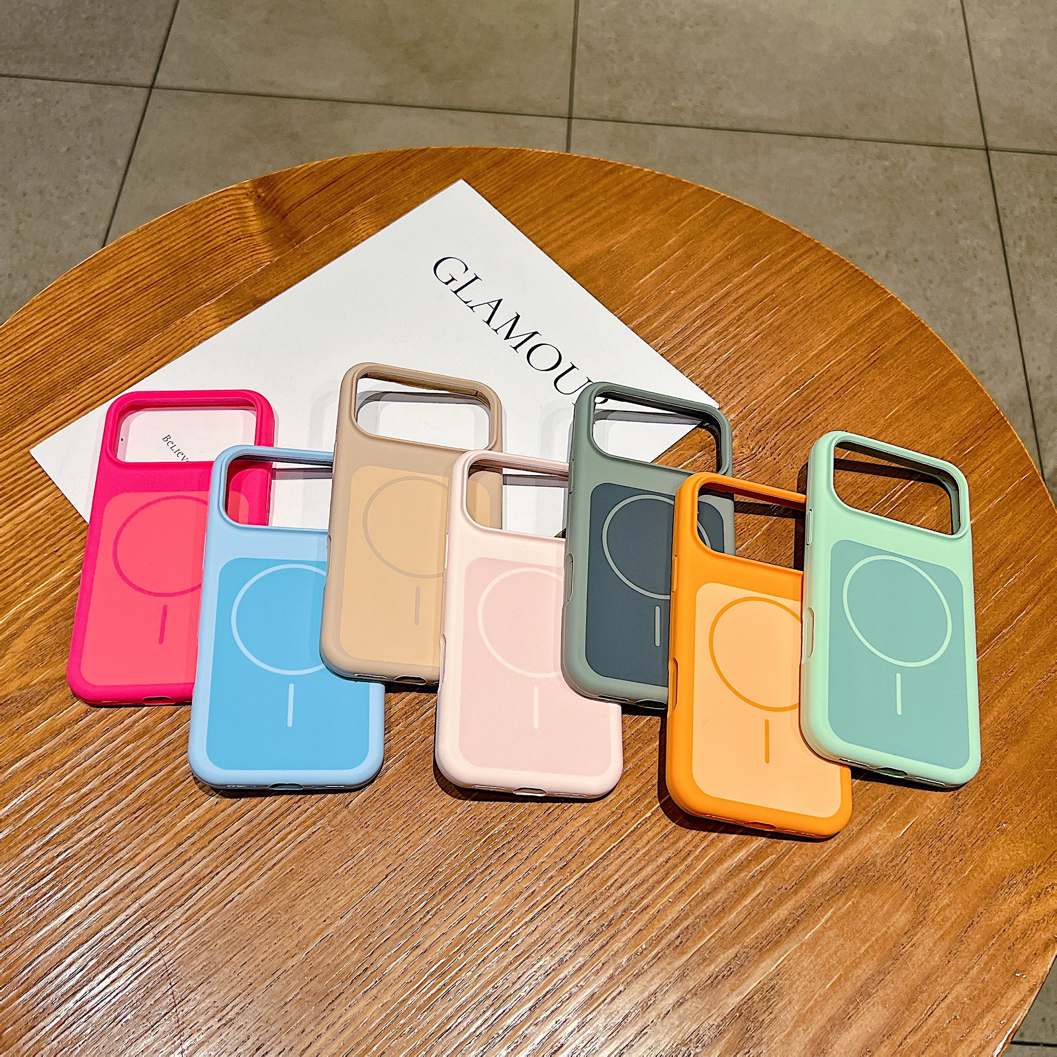 LuxuryKase Liquid Silicone Case | Dual Tone Colour Matte Finish | MagSafe Compatible | Microfiber Lining Inside | ShockProof & Raised Camera Protection For iPhone - Image 6