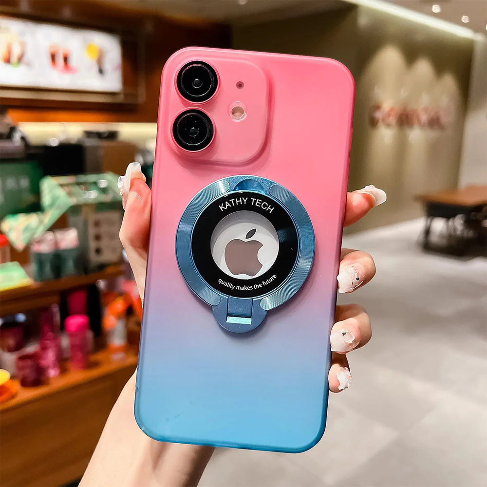 LuxuryKase LK078 Matte Skin Sensation Gradient Color Holder Phone Case Coverfor iPhone - Image 14