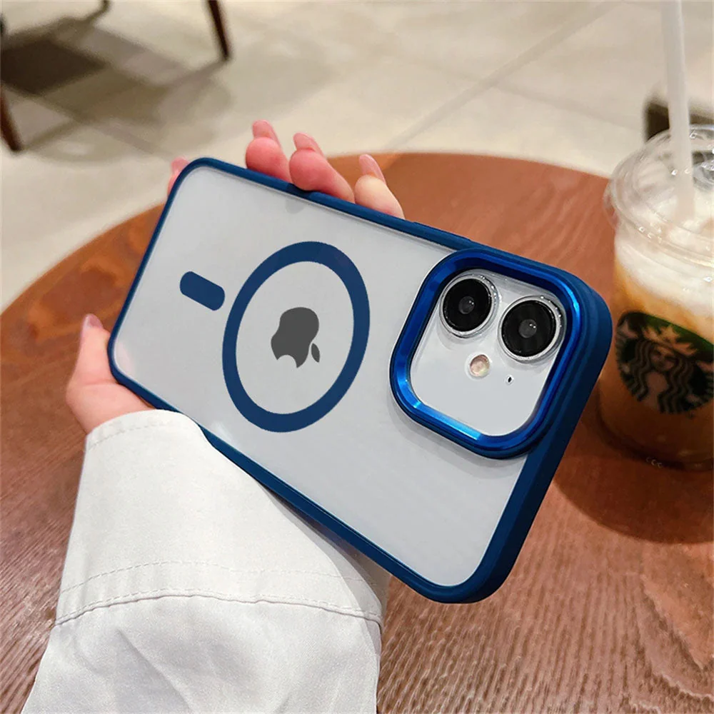LuxuryKase LK096 Mag-Safe Magnetic Wireless Charging Lens Protector Case Cover for iPhone - Image 8