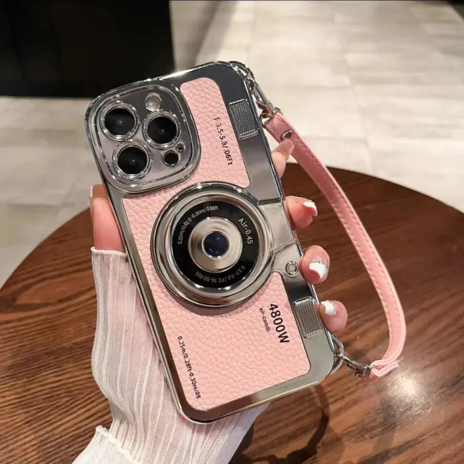 LuxuryKase LK106 3D Japan Korean Leather Pattern Protective Case With Hand Strap Case Cover for iPhone Series - Image 33