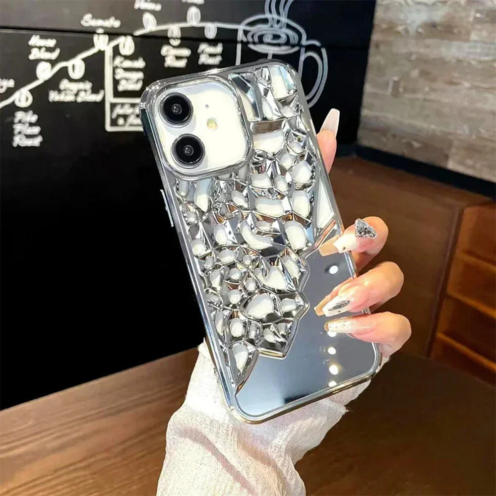 LuxuryKase LK117 Hollow Out Mirror Heat Dissipation Breathable Case For iPhone - Image 17