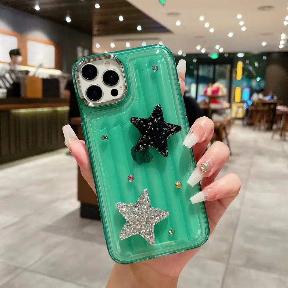 LuxuryKase LK119 Crystal Clear Bling Star Case For iPhone - Image 12