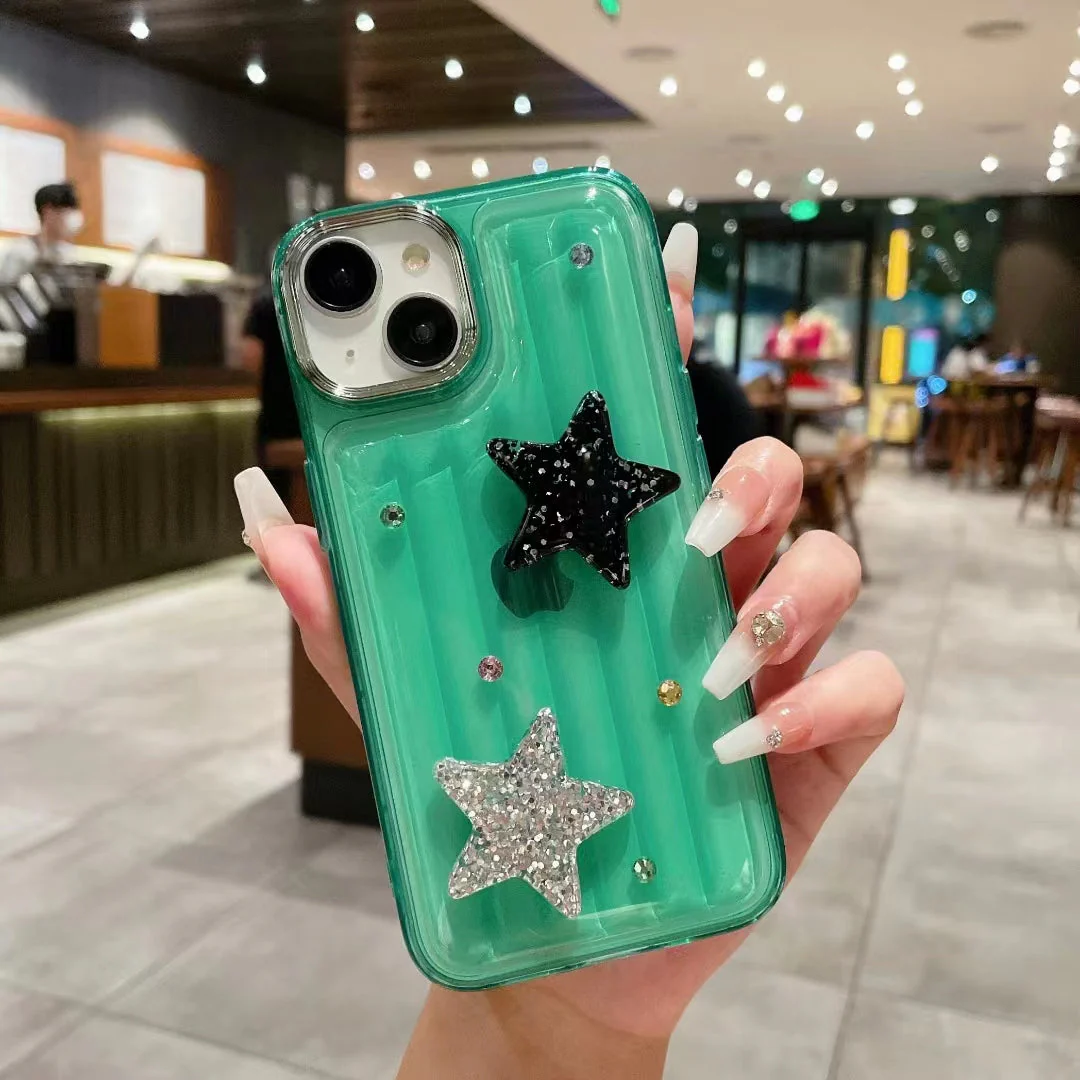 LuxuryKase LK119 Crystal Clear Bling Star Case For iPhone - Image 13