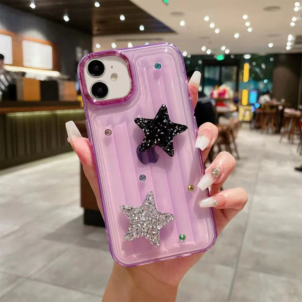 LuxuryKase LK119 Crystal Clear Bling Star Case For iPhone - Image 14