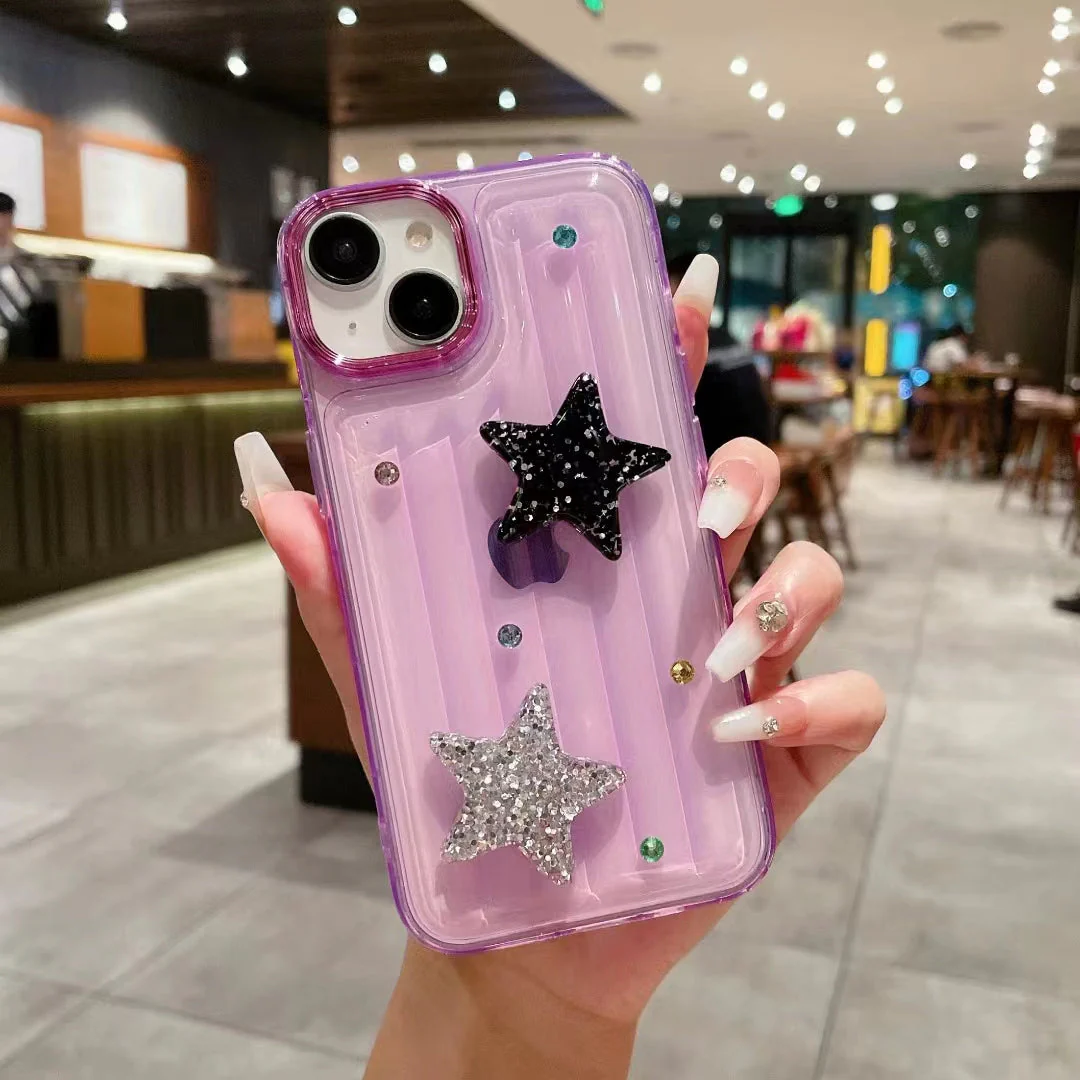 LuxuryKase LK119 Crystal Clear Bling Star Case For iPhone - Image 16