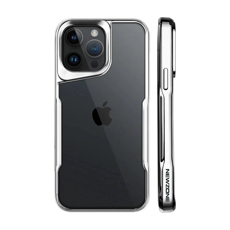 LuxuryKase LK124 Electroplated Frame Transparent Acrylic Shell Case For iPhone - Image 12