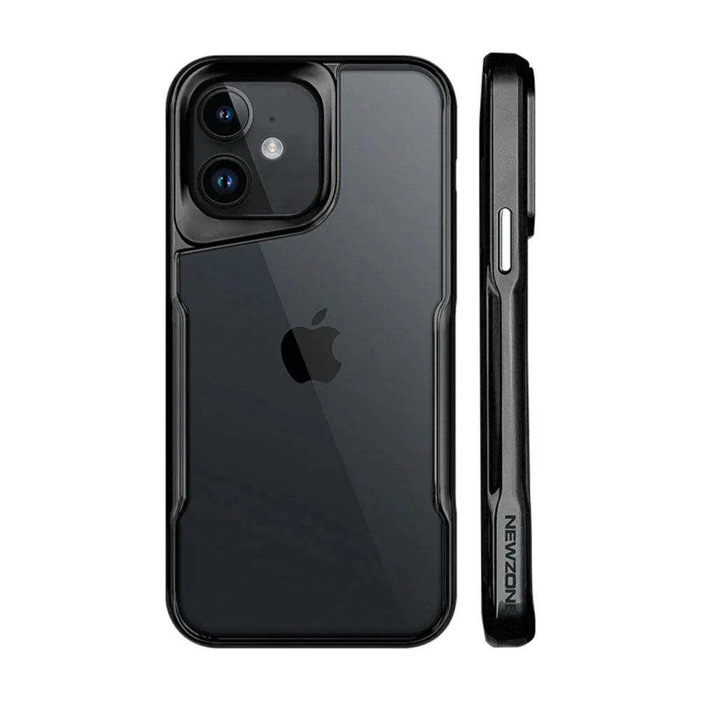 LuxuryKase LK124 Electroplated Frame Transparent Acrylic Shell Case For iPhone - Image 2