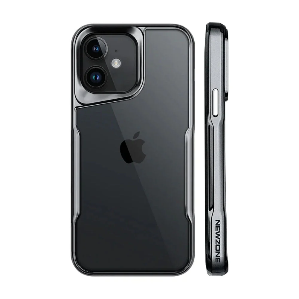 LuxuryKase LK124 Electroplated Frame Transparent Acrylic Shell Case For iPhone - Image 8