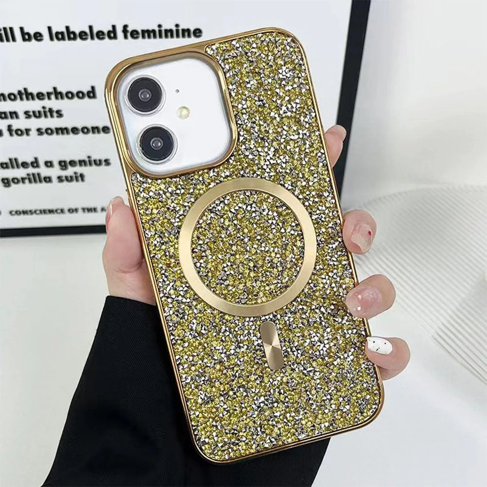 LuxuryKase LK133 Shining Star Flash Diamond Magnetic Mag-Safe Case for iPhone - Image 5