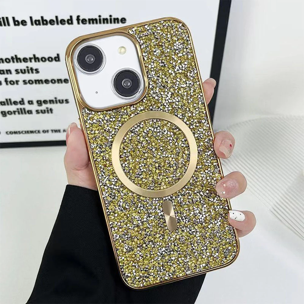 LuxuryKase LK133 Shining Star Flash Diamond Magnetic Mag-Safe Case for iPhone - Image 7