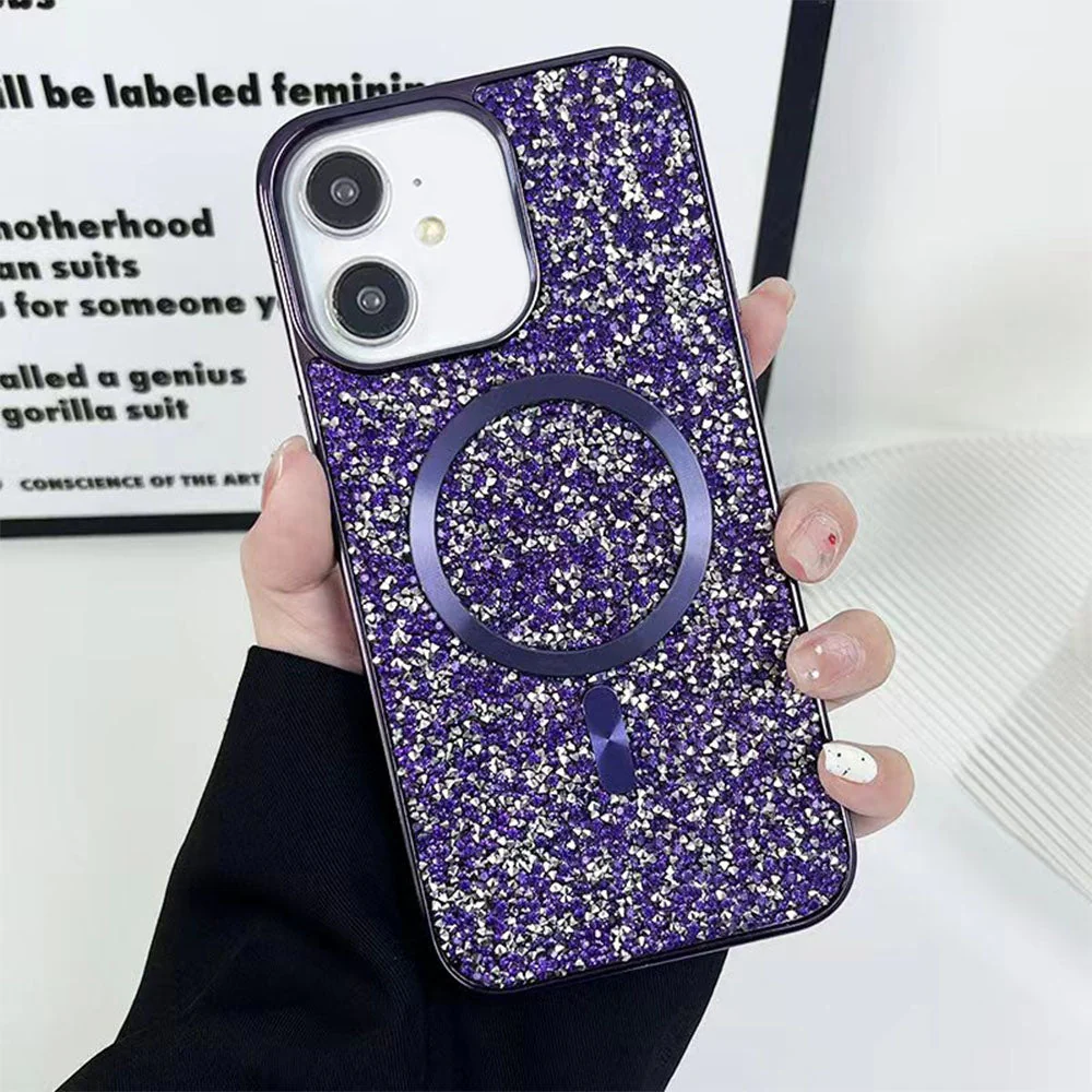 LuxuryKase LK133 Shining Star Flash Diamond Magnetic Mag-Safe Case for iPhone - Image 8