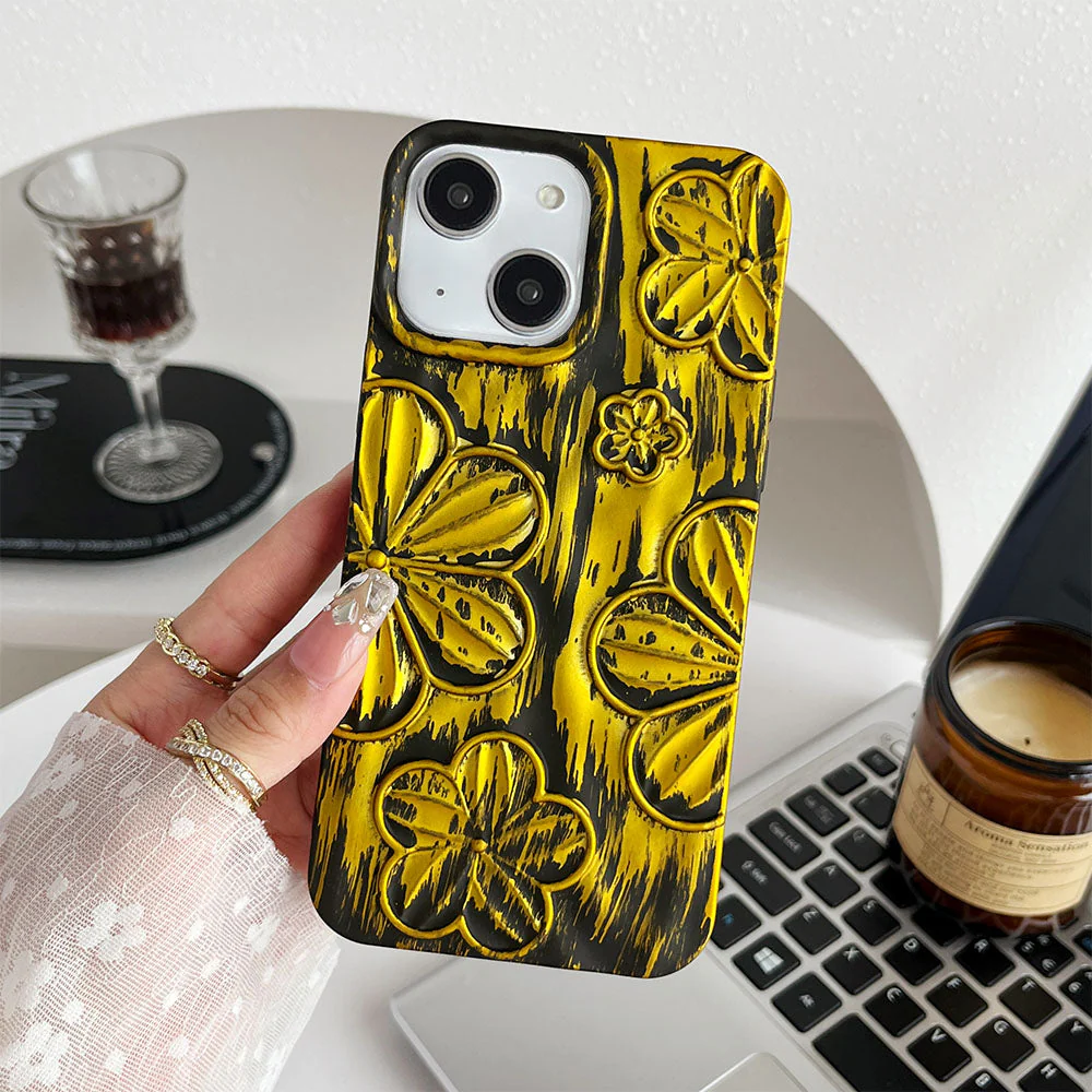 LuxuryKase LK138 Double Shaded 3D Flower Print Case For iPhone - Image 16