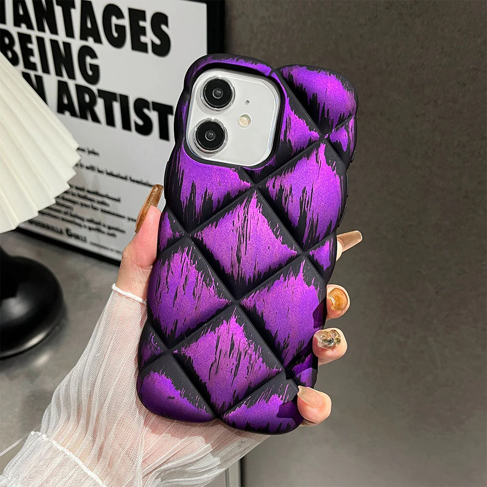 LuxuryKase LK139 Puffer Design Double Shaded Print Case For iPhone - Image 14