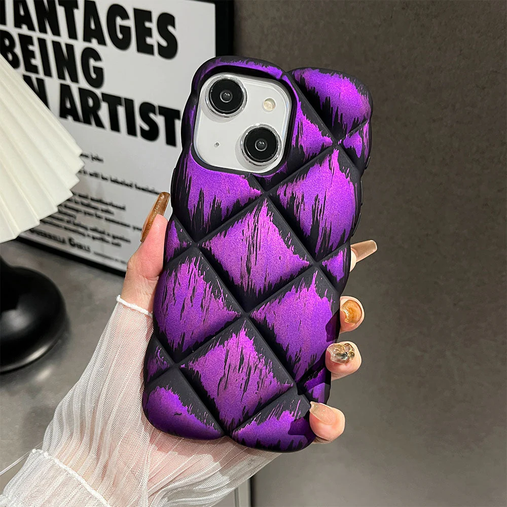 LuxuryKase LK139 Puffer Design Double Shaded Print Case For iPhone - Image 16
