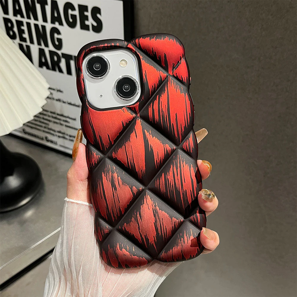 LuxuryKase LK139 Puffer Design Double Shaded Print Case For iPhone - Image 19