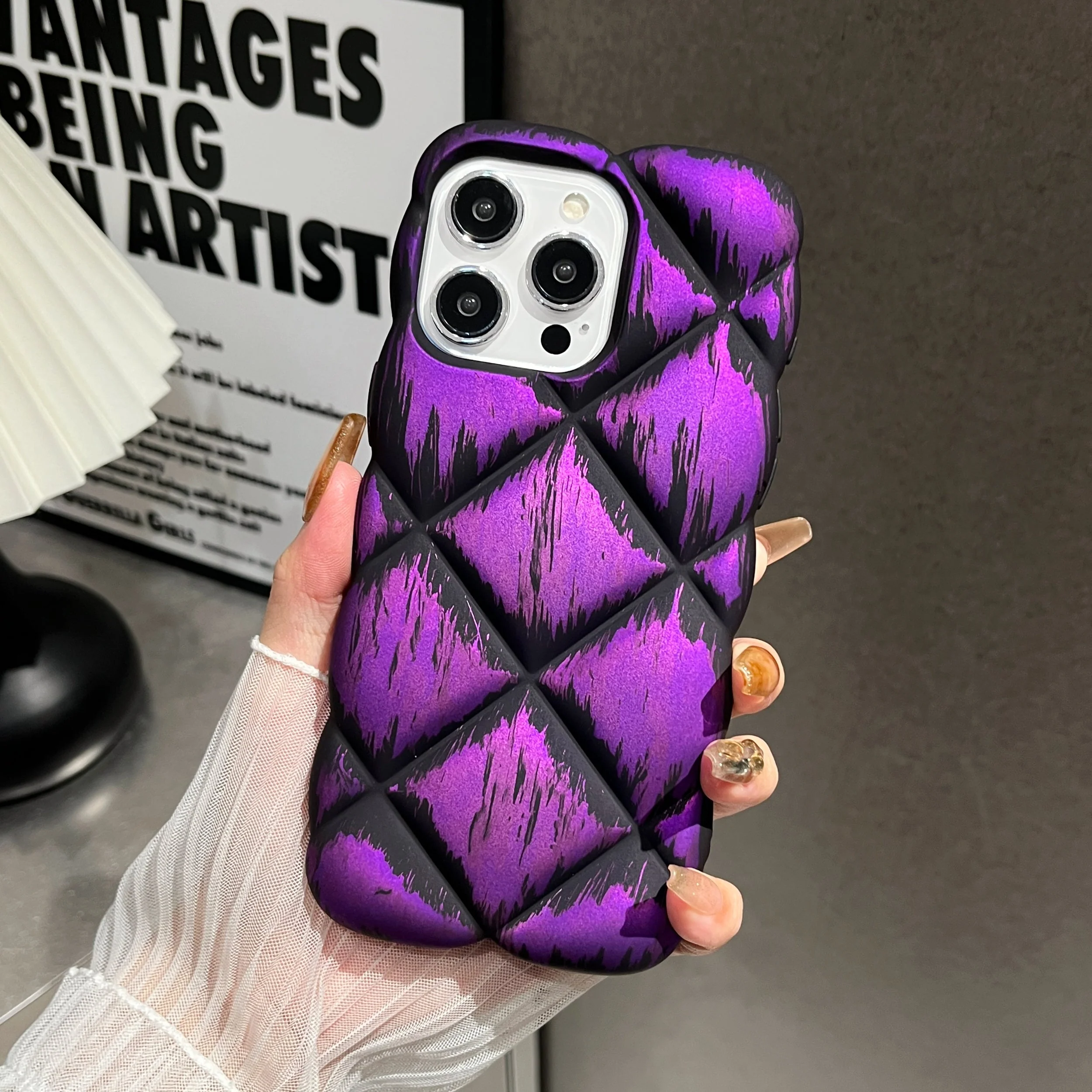 LuxuryKase LK139 Puffer Design Double Shaded Print Case For iPhone - Image 11