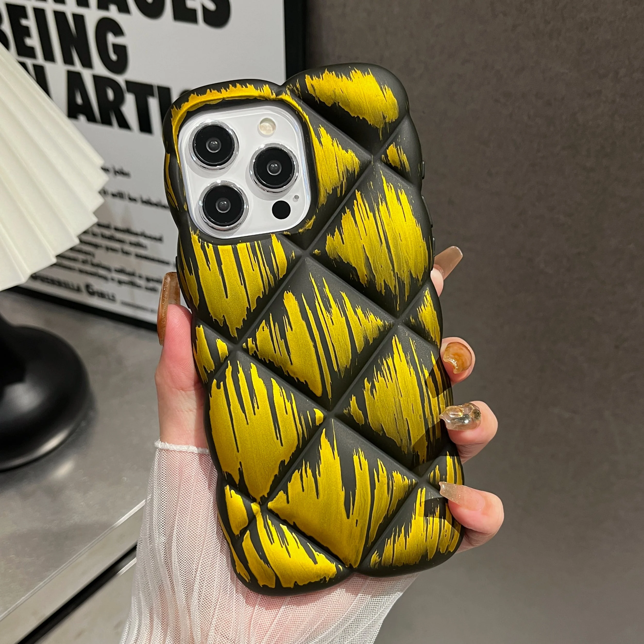 LuxuryKase LK139 Puffer Design Double Shaded Print Case For iPhone - Image 15