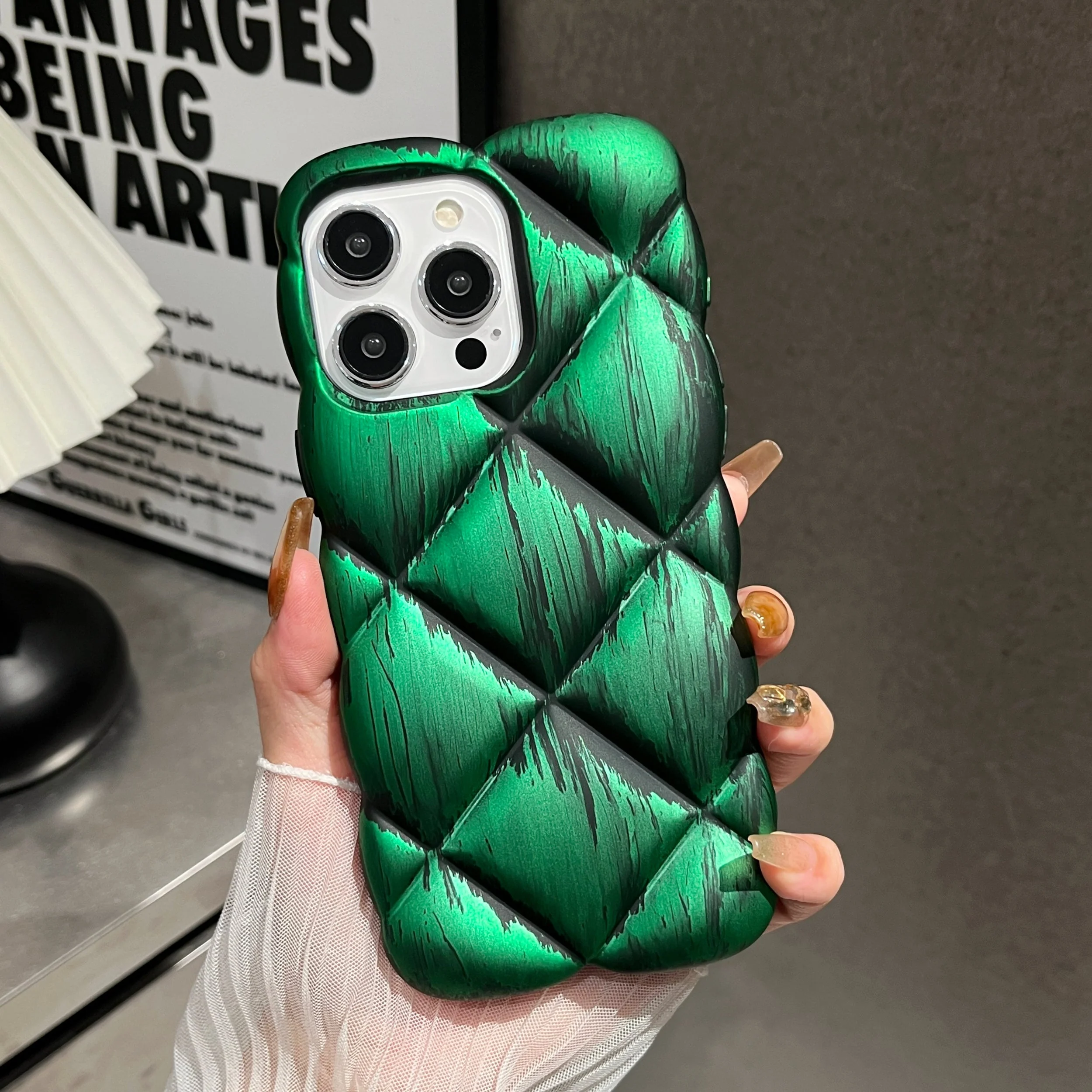 LuxuryKase LK139 Puffer Design Double Shaded Print Case For iPhone - Image 5