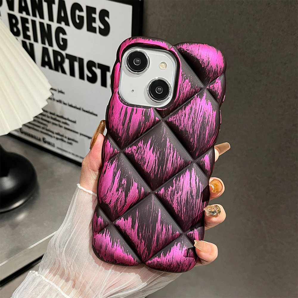LuxuryKase LK139 Puffer Design Double Shaded Print Case For iPhone - Image 8