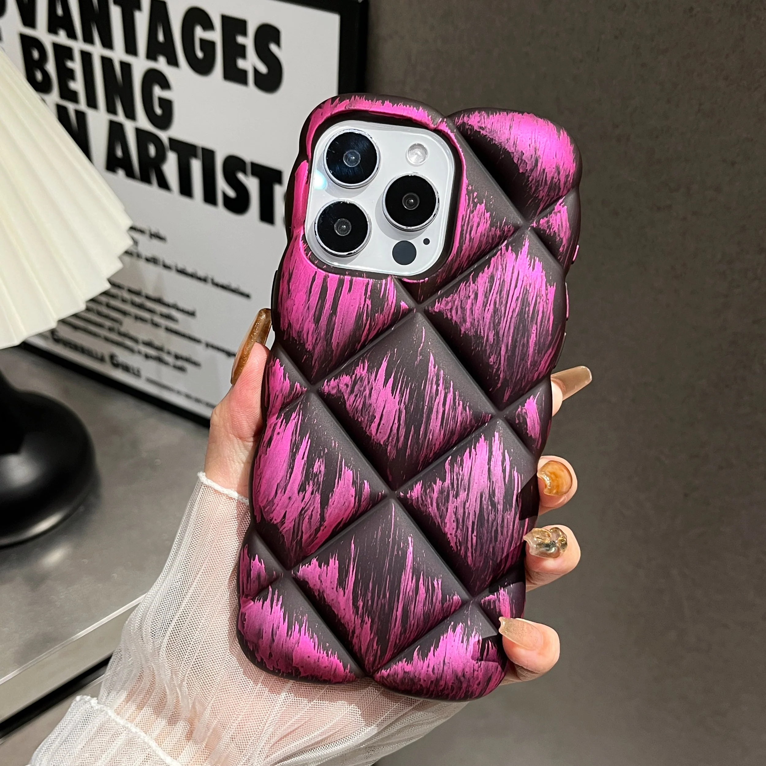 LuxuryKase LK139 Puffer Design Double Shaded Print Case For iPhone - Image 9