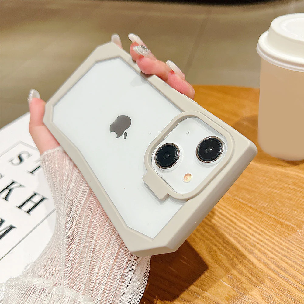 LuxuryKase LK141 Simple Transparent Irregular Shape Case For iPhone - Image 10