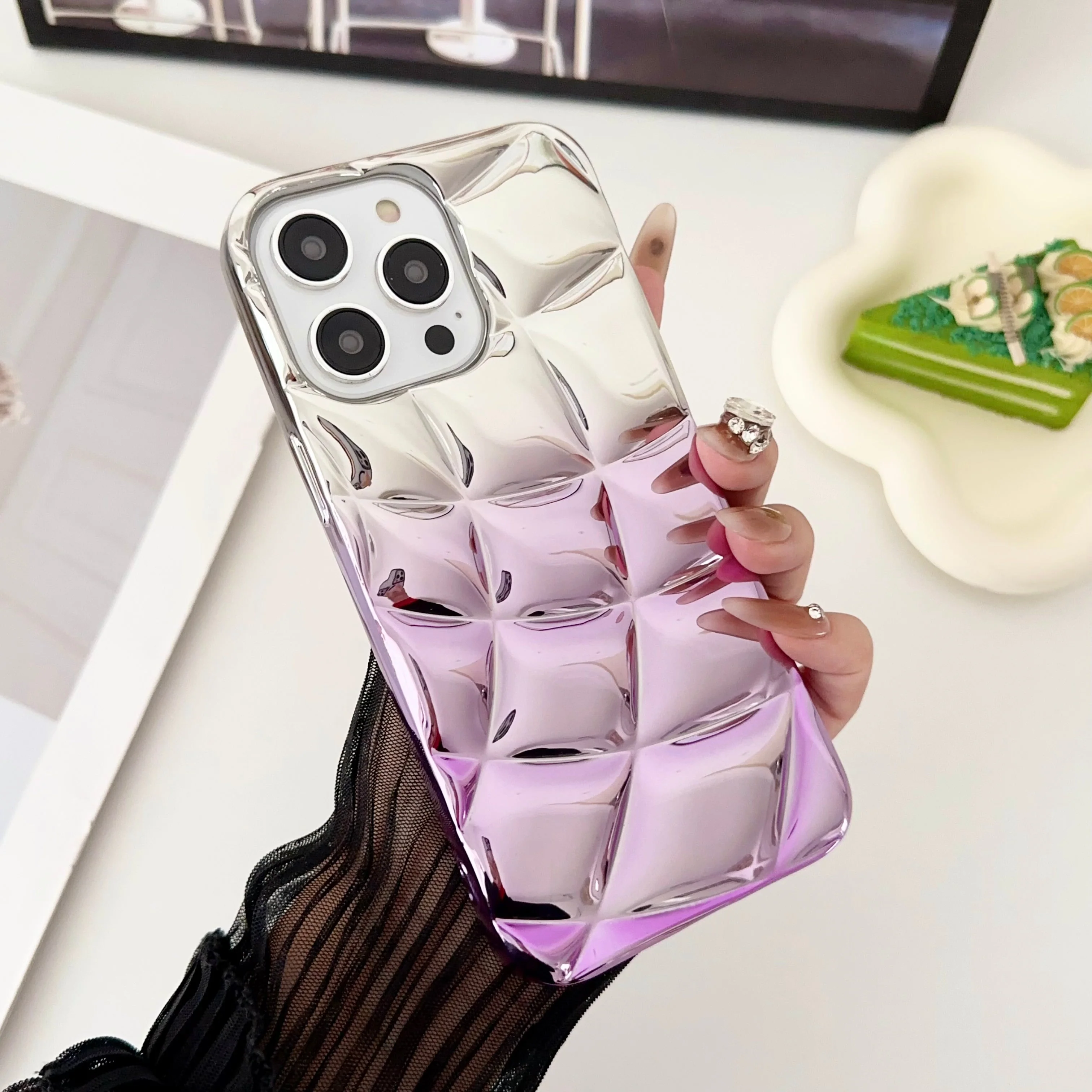 LuxuryKase LK146 Electroplated Cushion Gradient Case For iPhone - Image 12
