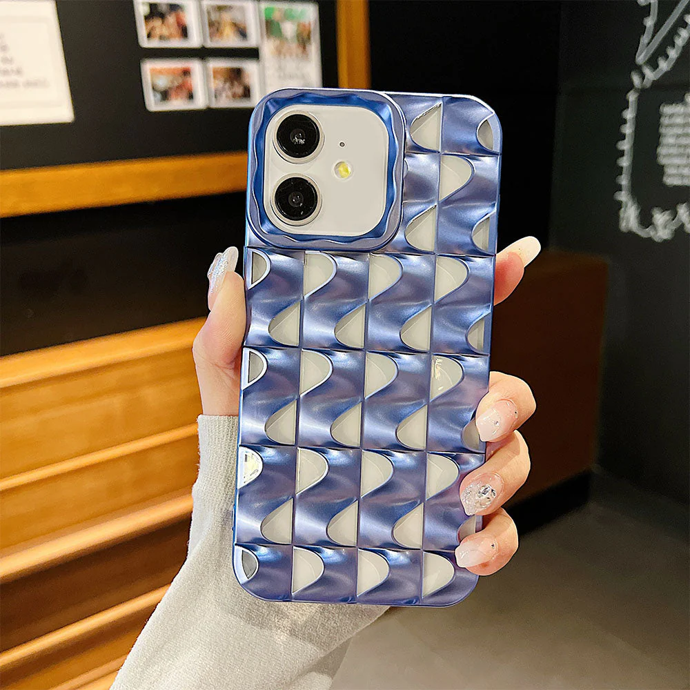 LuxuryKase LK148 3D Metal Texture Hollow S Pattern Soft For iPhone - Image 20