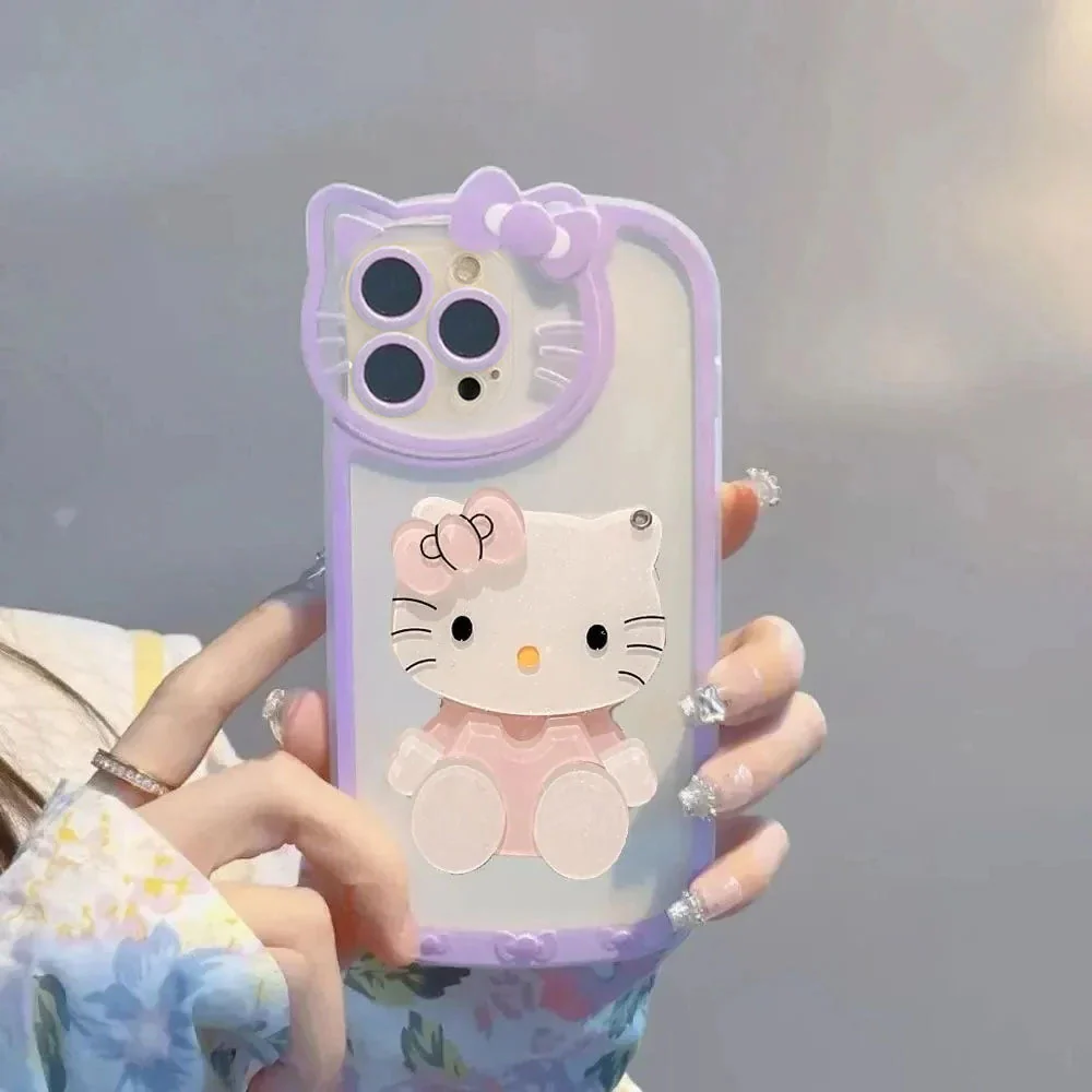 LuxuryKase LK163 Cute Kitty 3D Mirror Case Cover For iPhone - Image 12