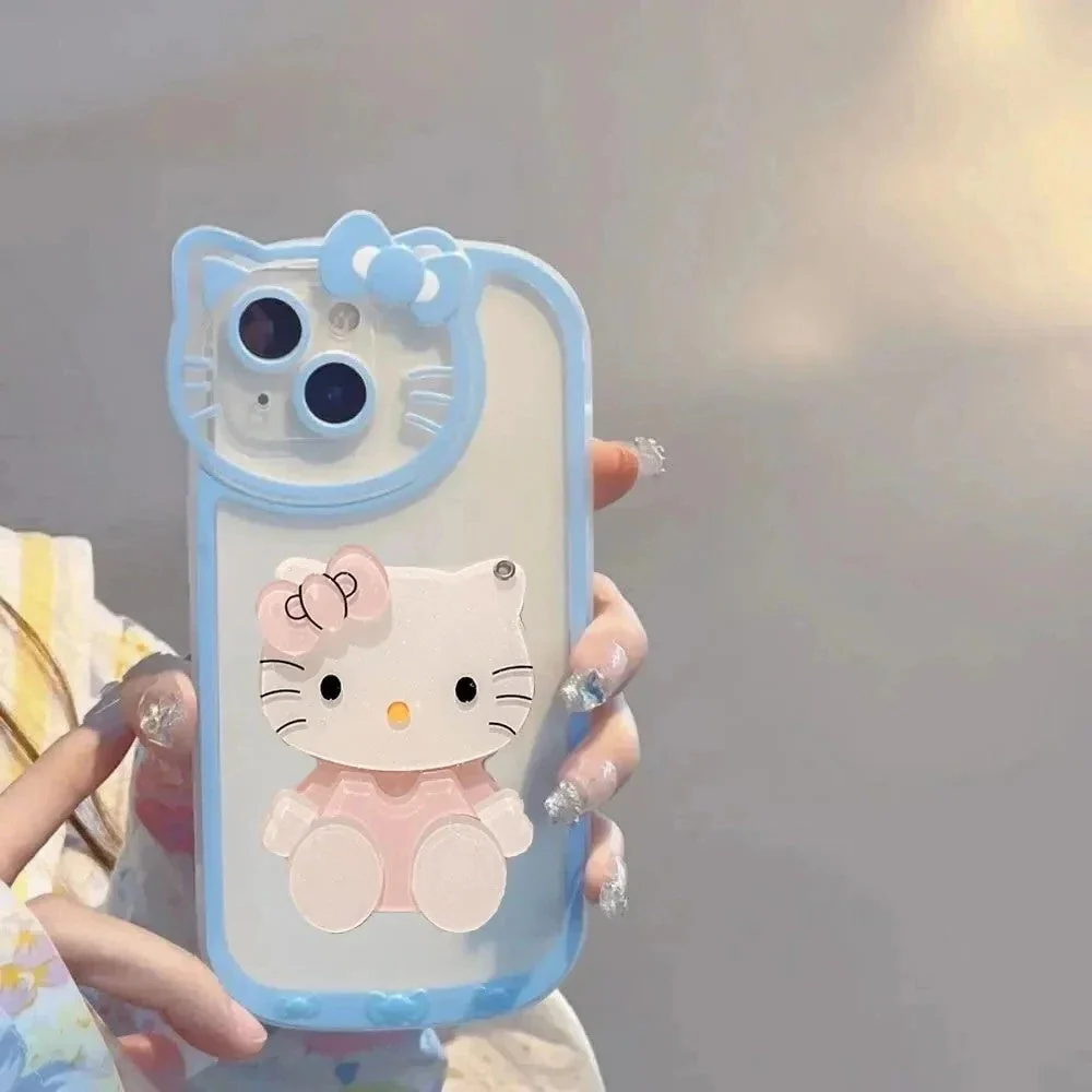 LuxuryKase LK163 Cute Kitty 3D Mirror Case Cover For iPhone - Image 5
